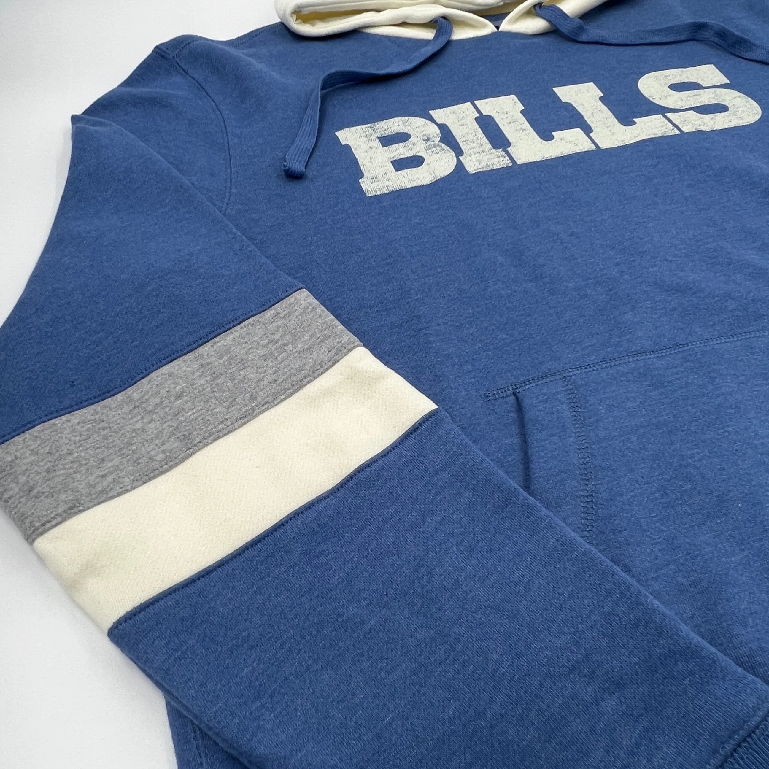 '47 Brand Bills Cadet Blue and Cream Heavy Pullover Hoodie - Image 3