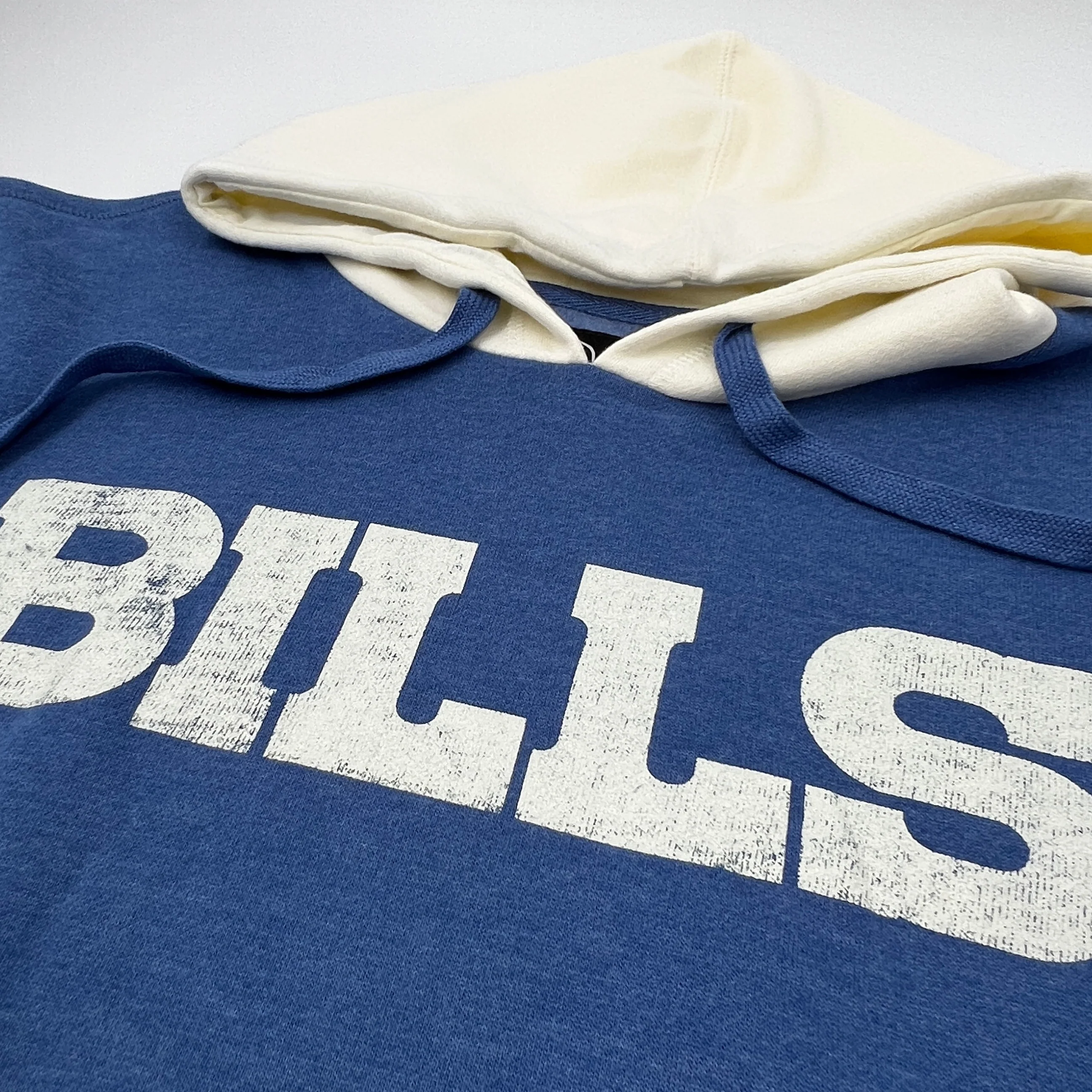 '47 Brand Bills Cadet Blue and Cream Heavy Pullover Hoodie - Image 5