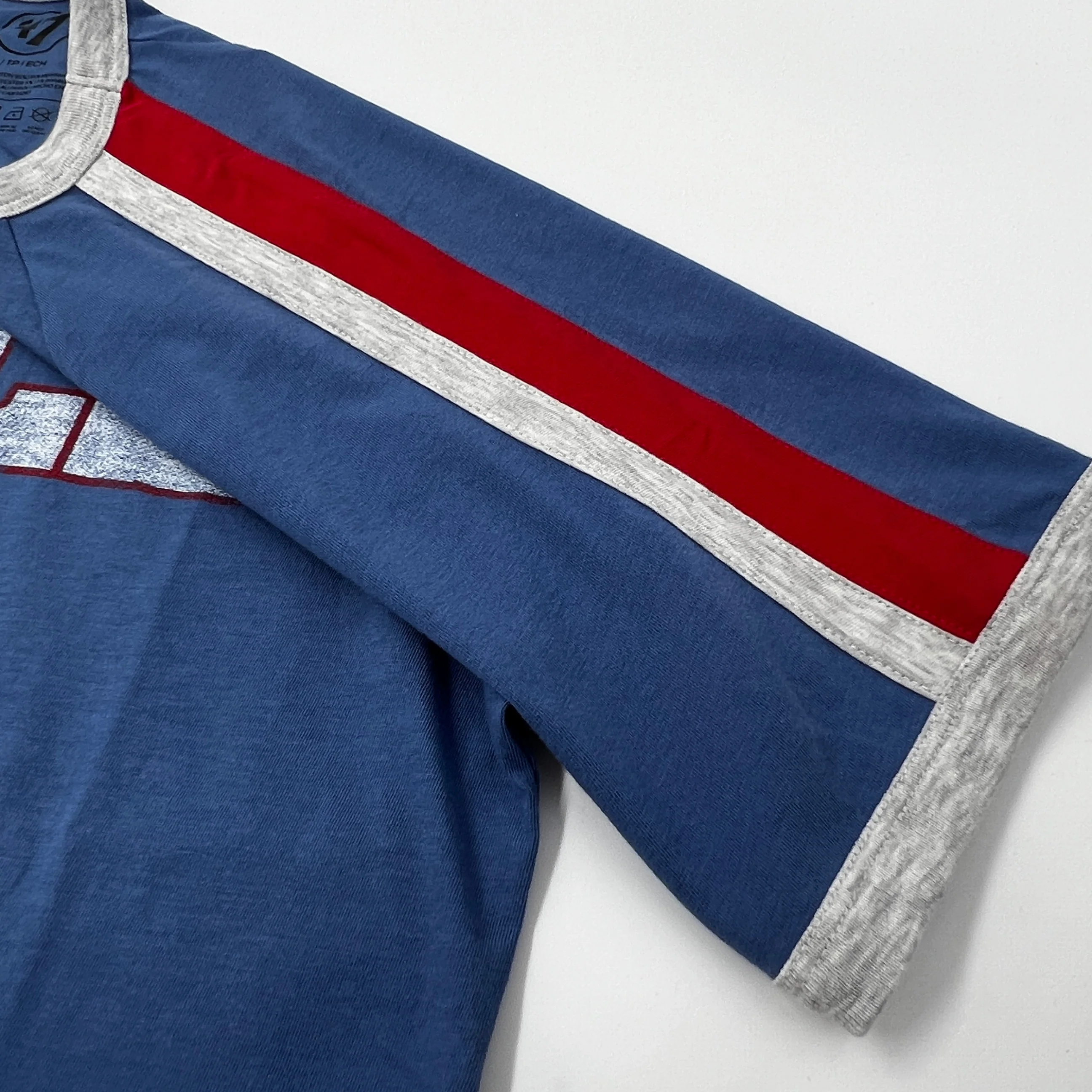 '47 Brand Bills Cadet Blue Shoulder Stripes Short Sleeve Shirt - Image 3