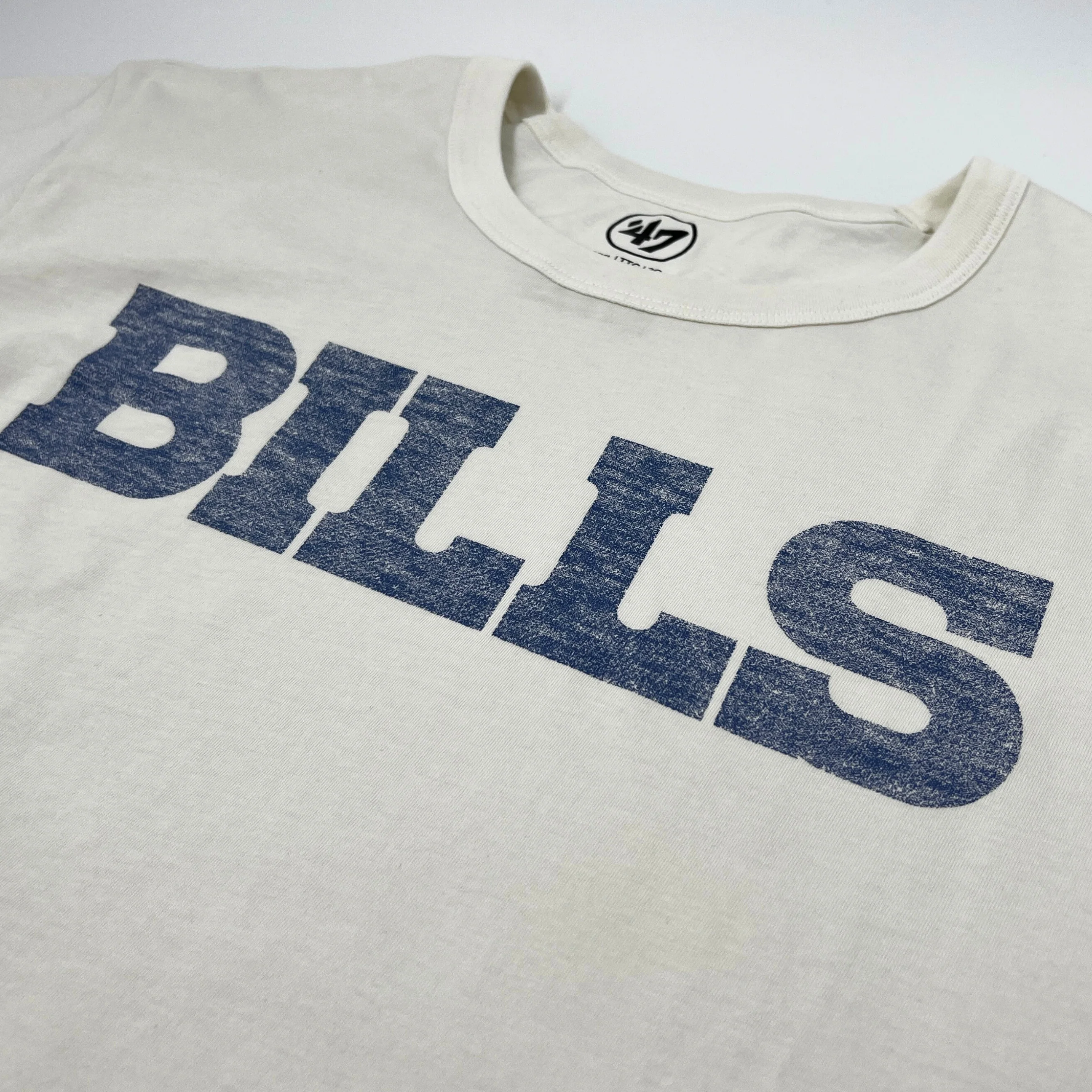 '47 Brand Bills Sandstone with Blue & Red Stripes Short Sleeve Shirt - Image 4