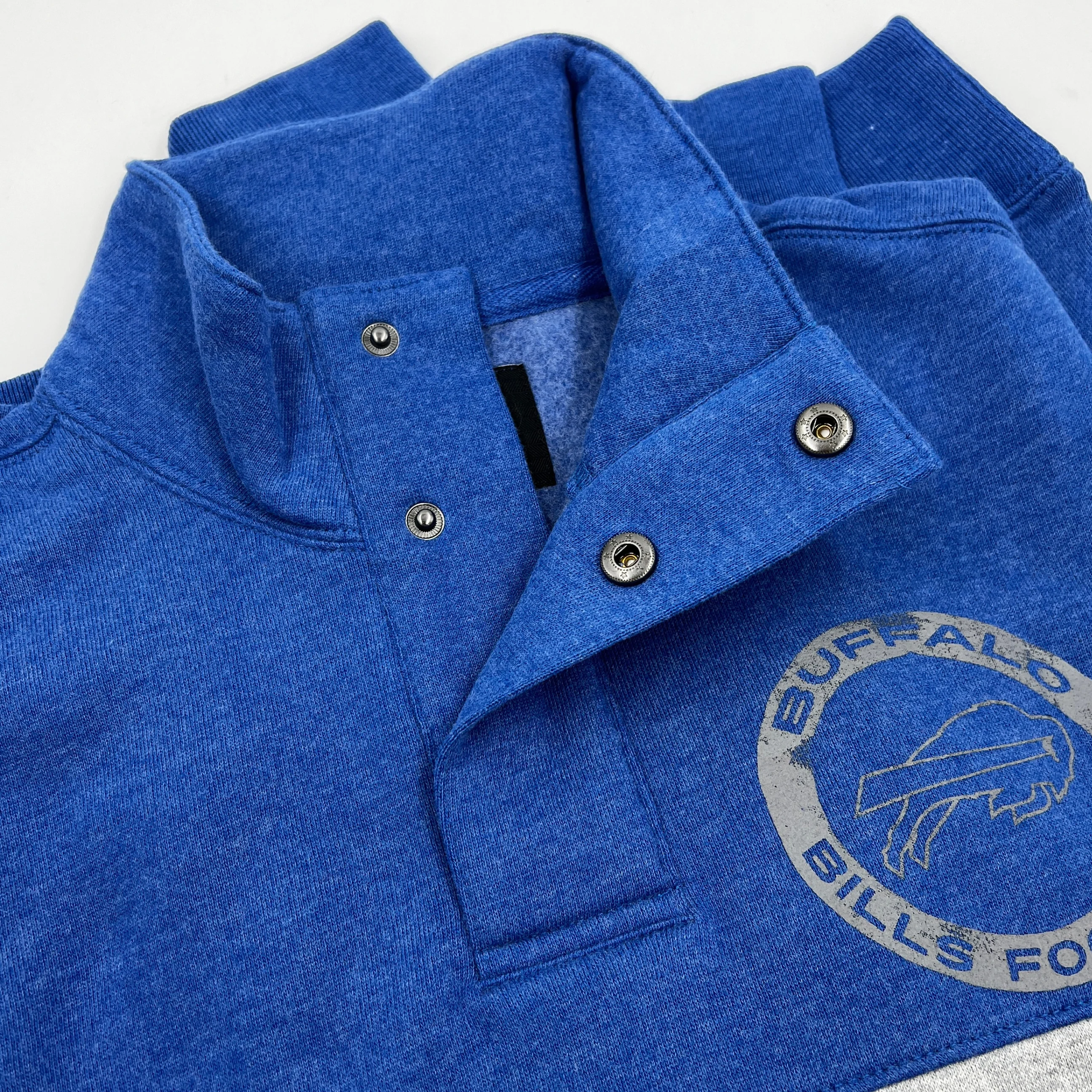 '47 Brand Buffalo Bills Jetty Blue Quarter-Snap Sweater - Image 5