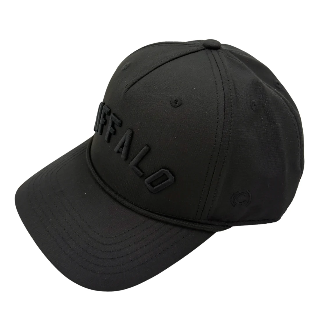 All Black Performance Rope "Buffalo" Hat - Image 4