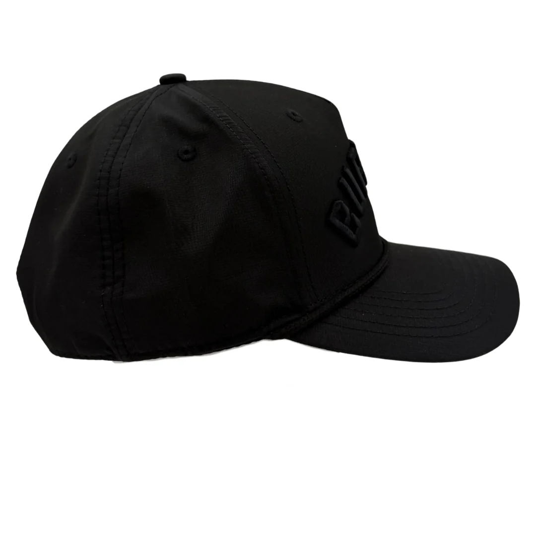 All Black Performance Rope "Buffalo" Hat - Image 7