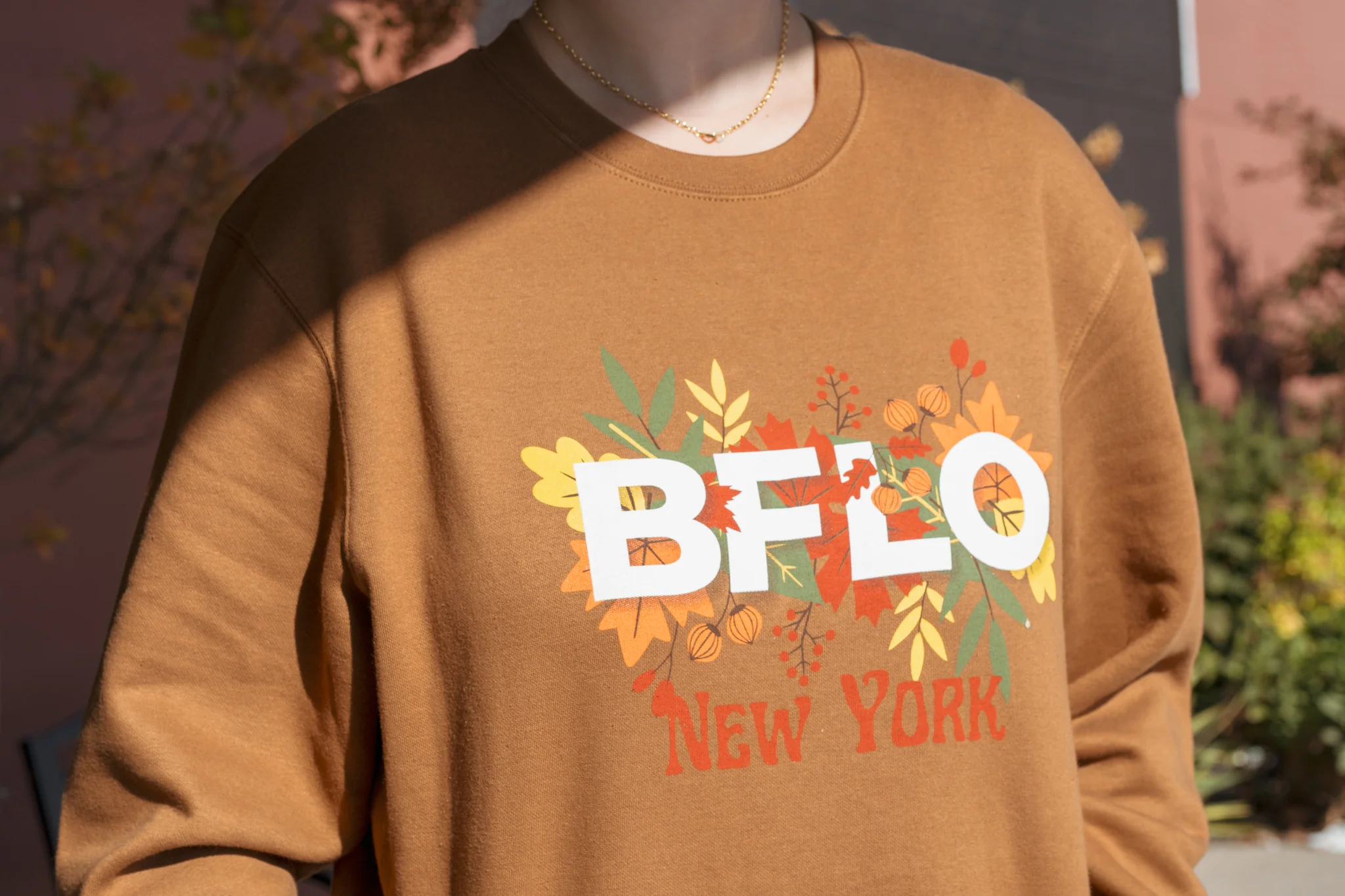 BFLO New York Fall Duck Brown Crewneck - Image 5