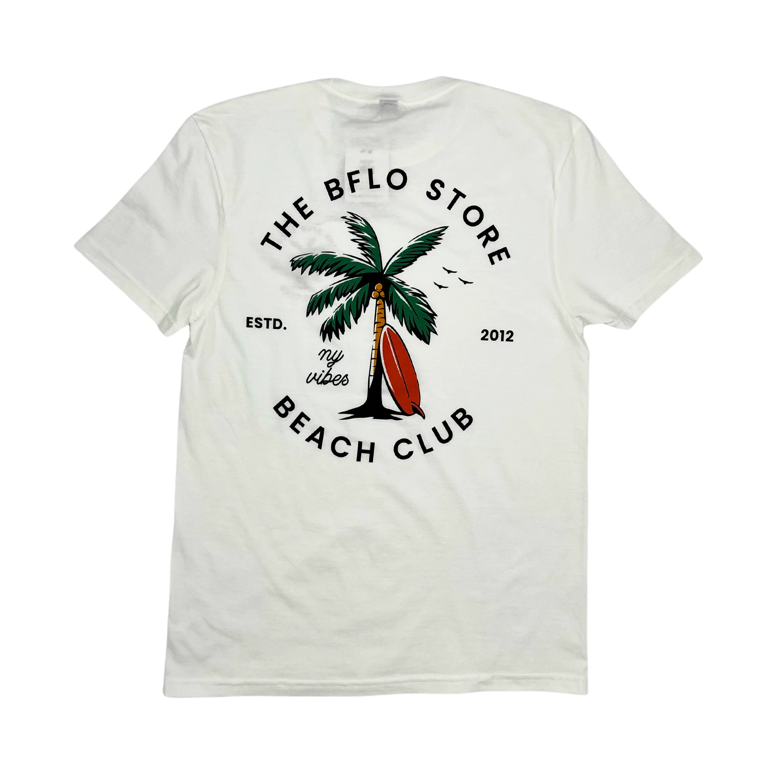 BFLO Store Beach Club White Short Sleeve Shirt - Final Sale - Image 3