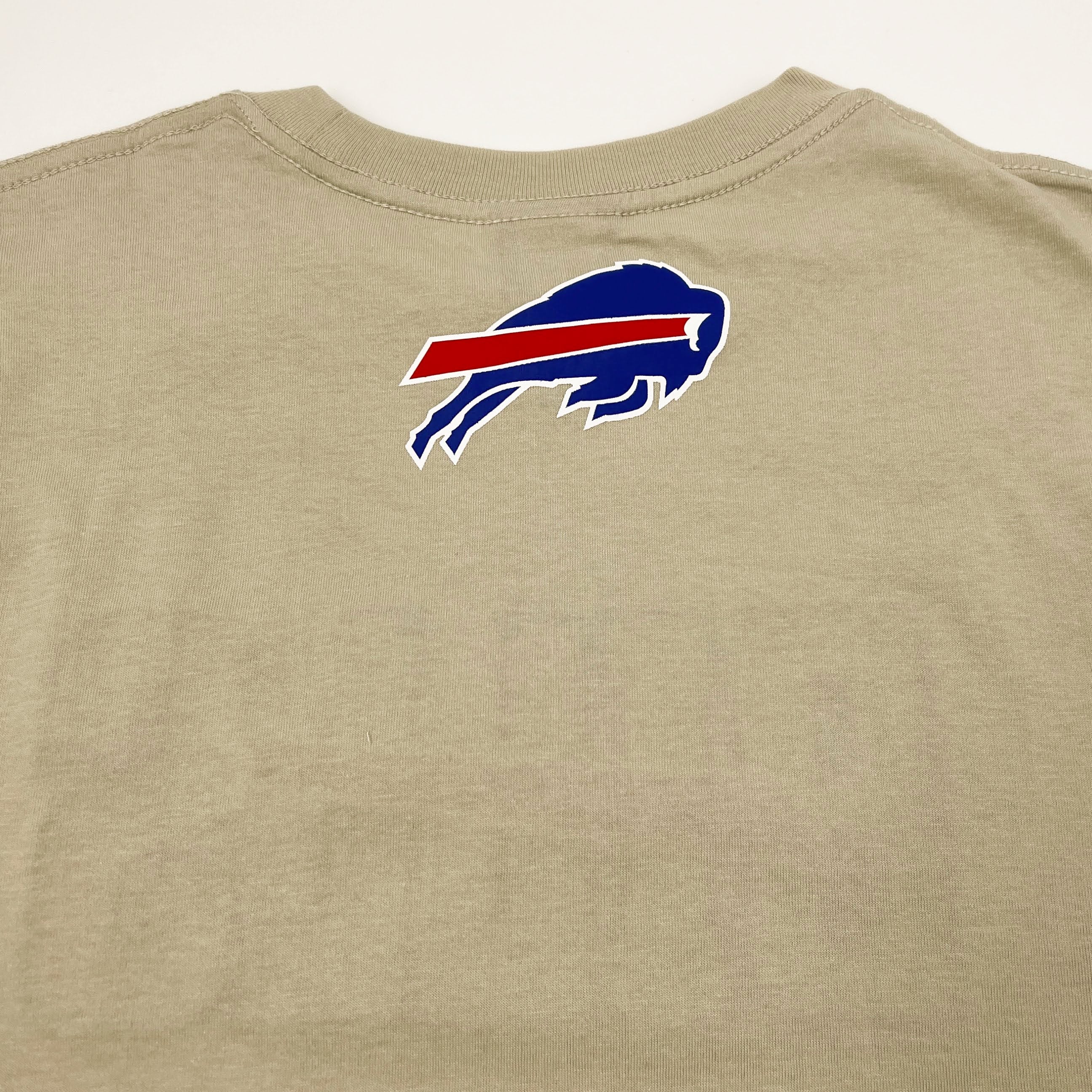 BIG & TALL SIZES New Era Buffalo Bills Stone Color 2023 Official NFL Draft Short Sleeve Shirt - Image 4