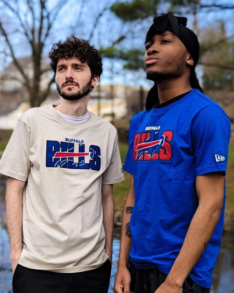 BIG & TALL SIZES New Era Buffalo Bills Stone Color 2023 Official NFL Draft Short Sleeve Shirt - Image 6