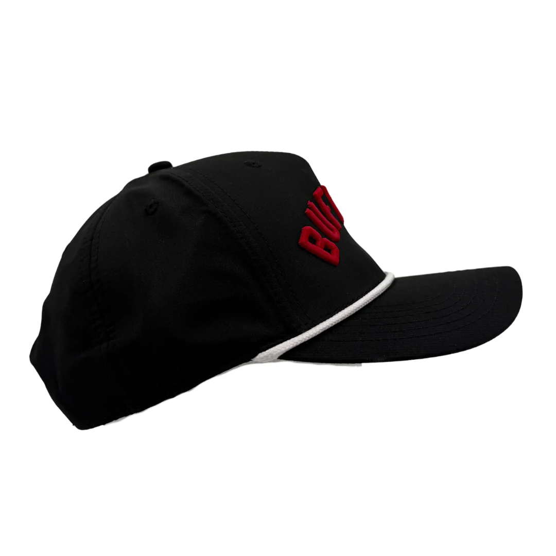 Black Red Black Performance Rope "Buffalo" Hat - Image 6