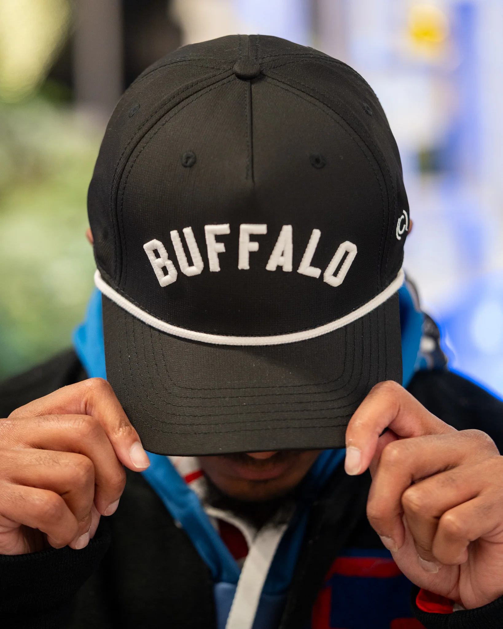 Black White Black Performance Rope "Buffalo" Hat - Image 3