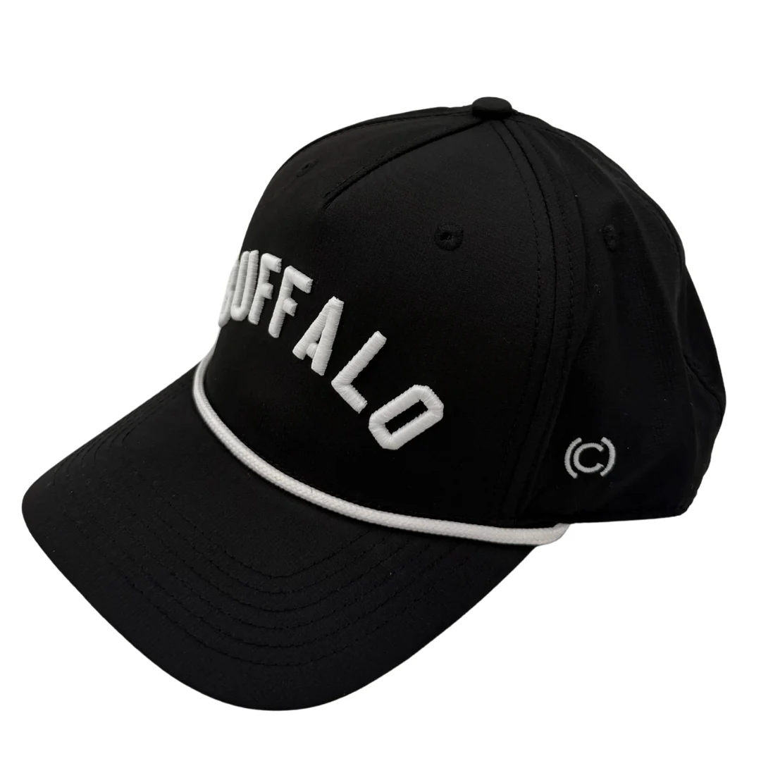Black White Black Performance Rope "Buffalo" Hat - Image 4