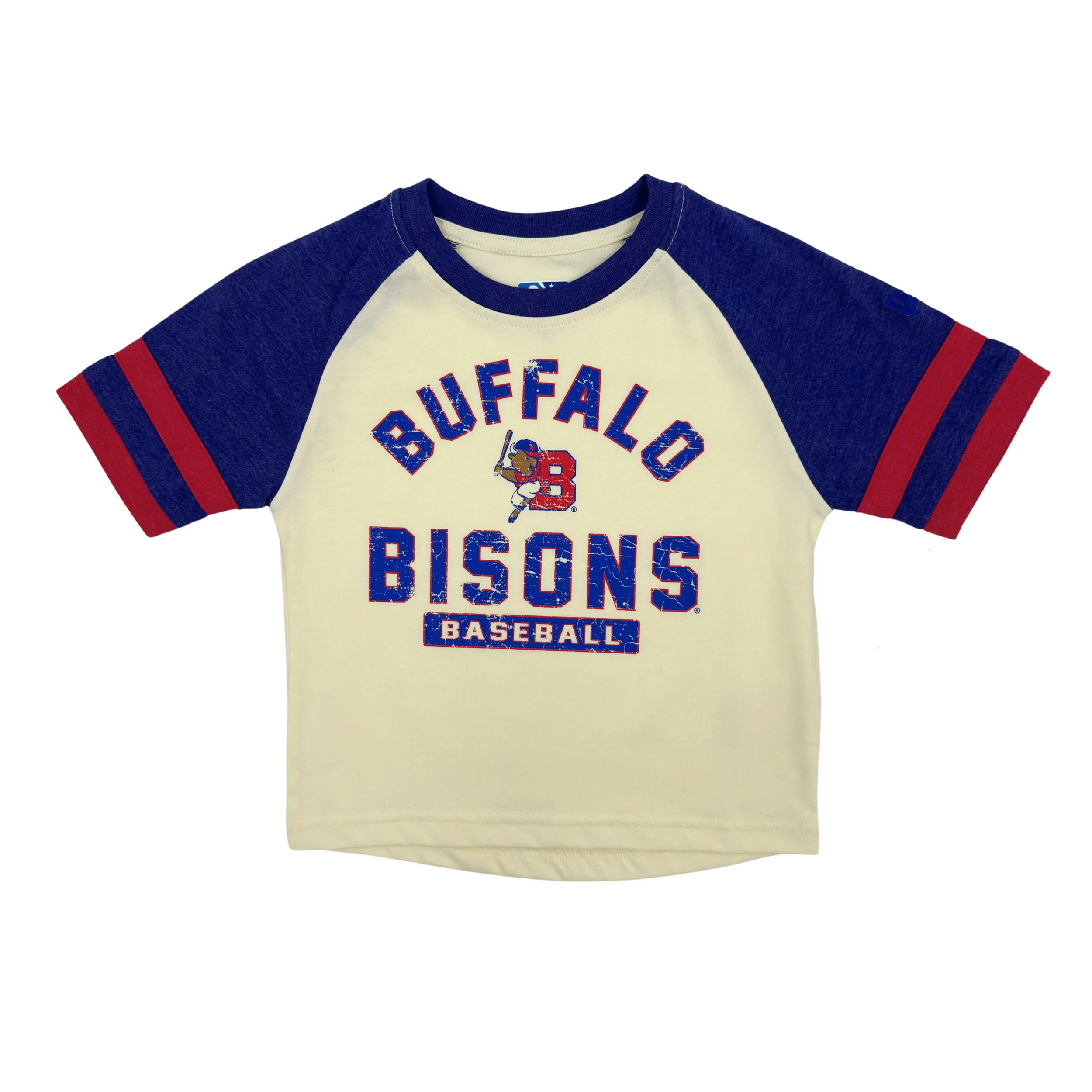 Boys New Era Buffalo Bisons Chrome White T-Shirt