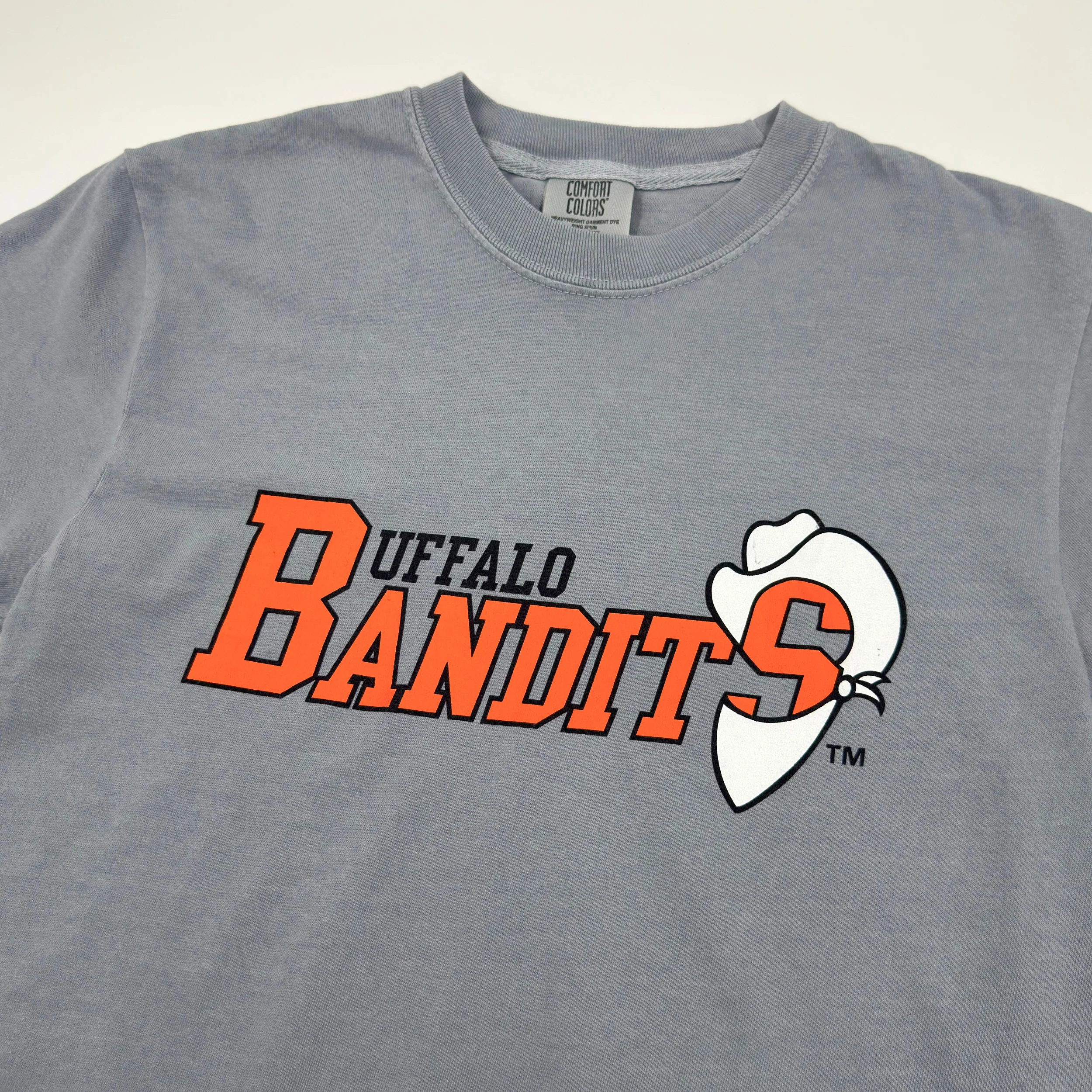 Buffalo Bandits 90s Logo Granite T-Shirt - Image 3