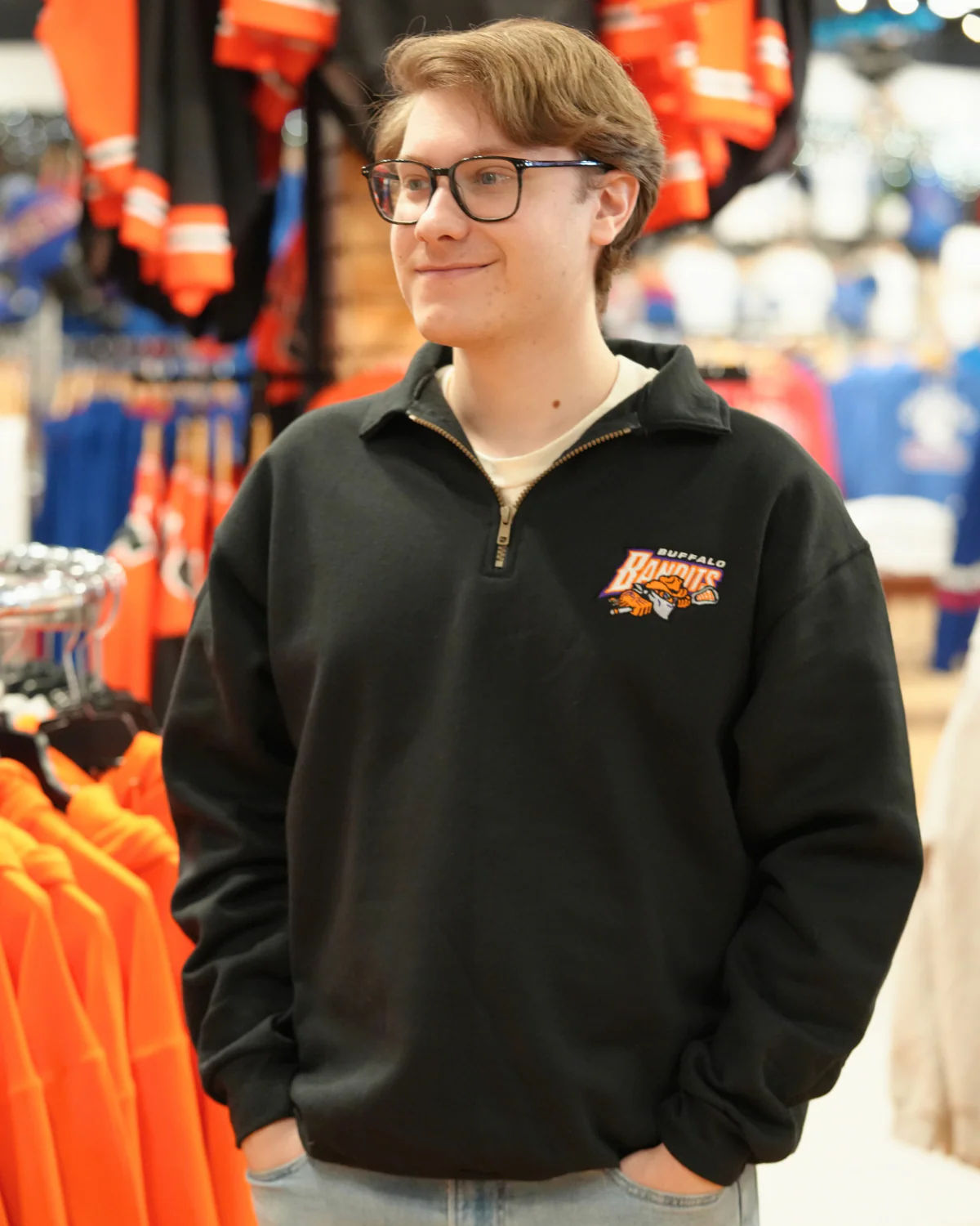 Buffalo Bandits Black Quarter Zip Pullover - Image 5