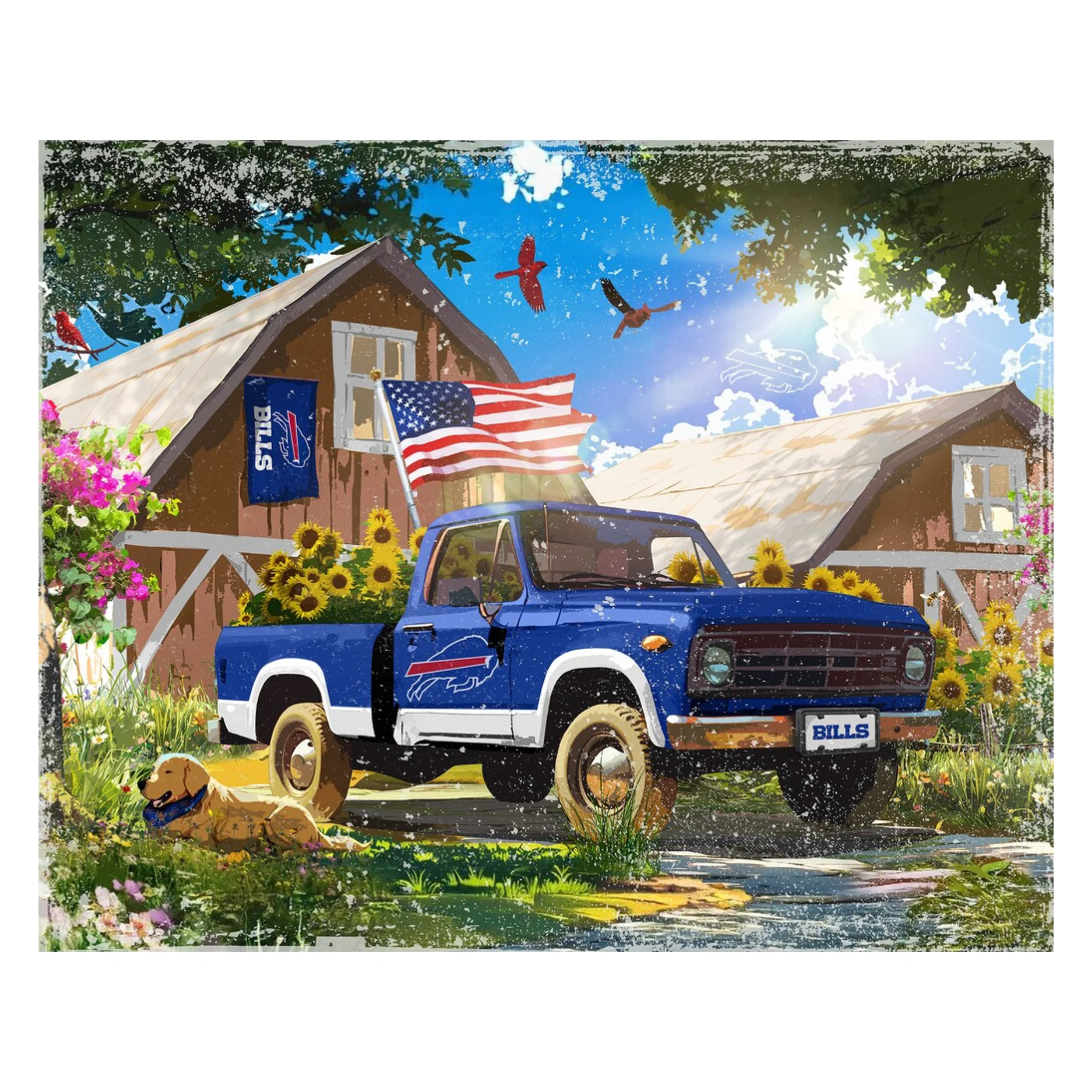 Buffalo Bills 4 Seasons LED Lite Box Art - Image 4