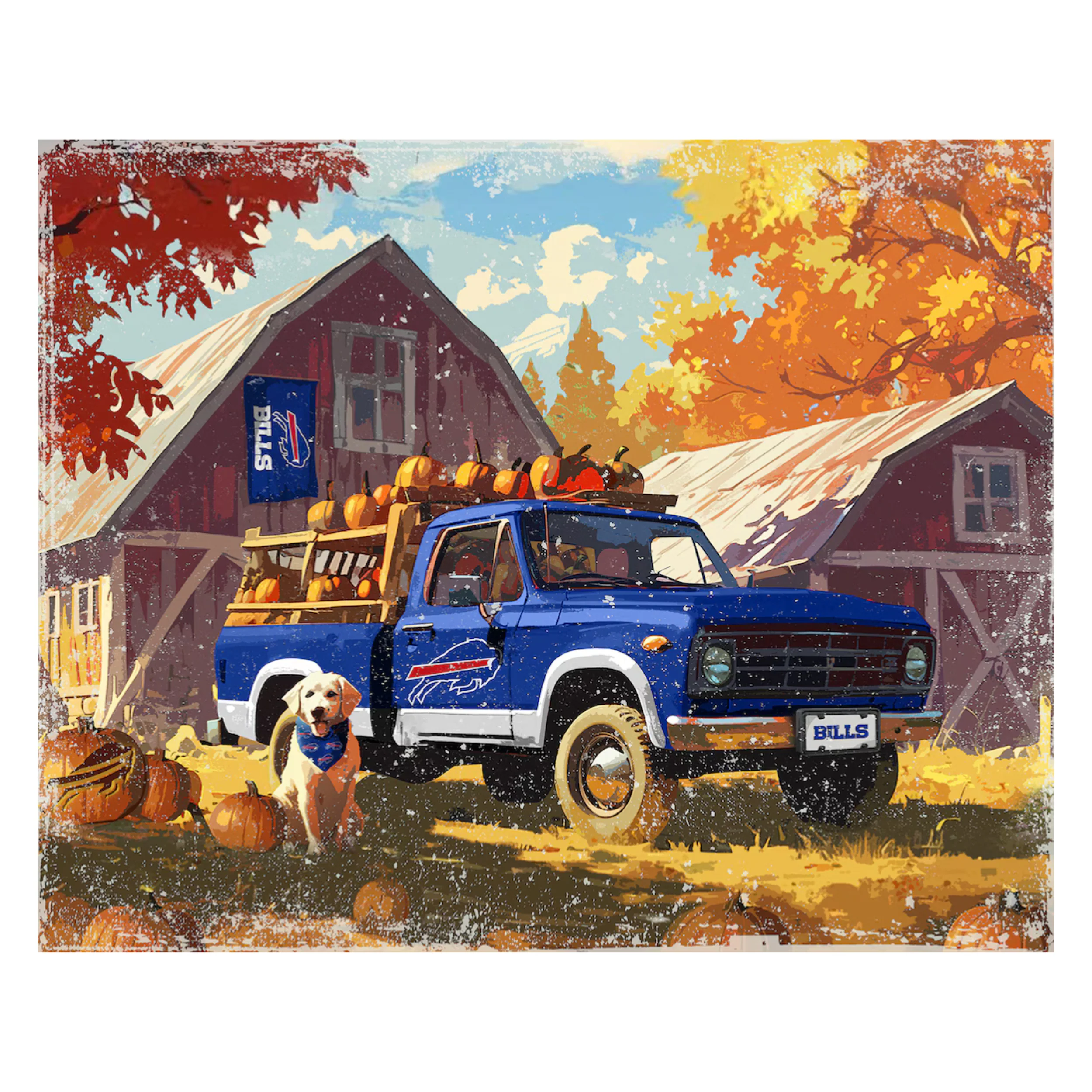 Buffalo Bills 4 Seasons LED Lite Box Art - Image 5