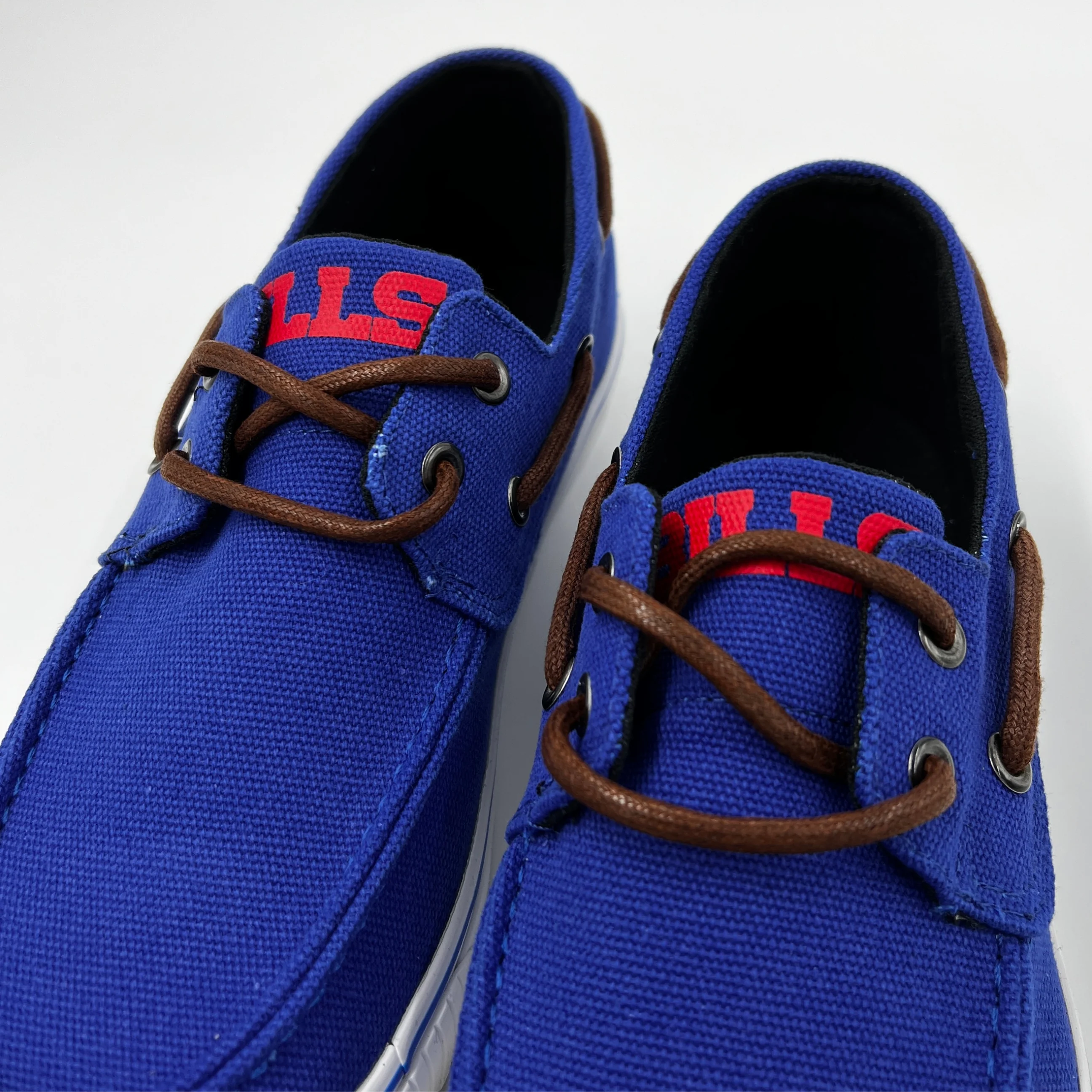 Final Sale - Buffalo Bills Blue Canvas Boat Shoe - Image 4