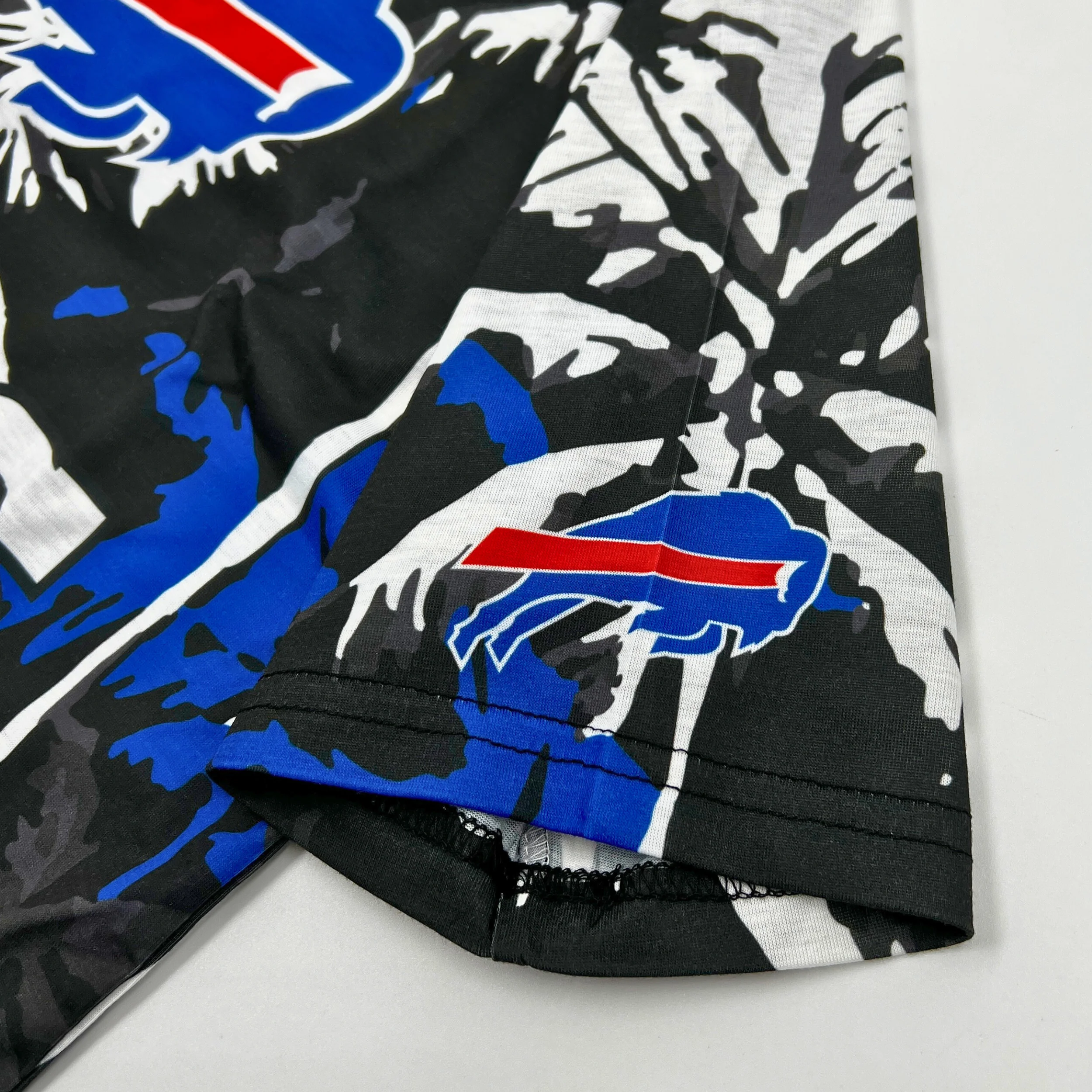 Final Sale - Buffalo Bills Floral Palm Rash Guard Short Sleeve Shirt - Image 6