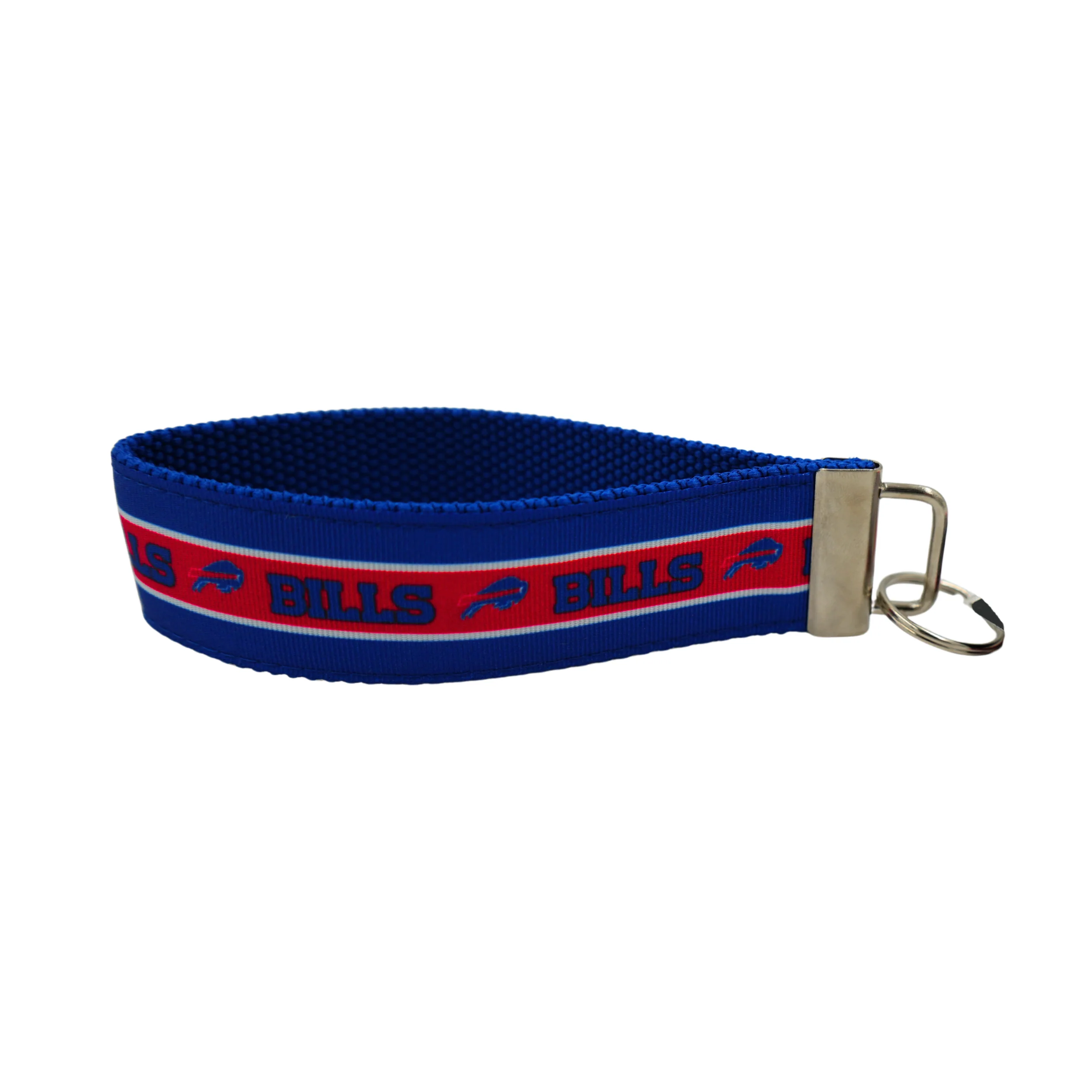 Buffalo Bills Striped Woven Wristlet Keychain - Image 2