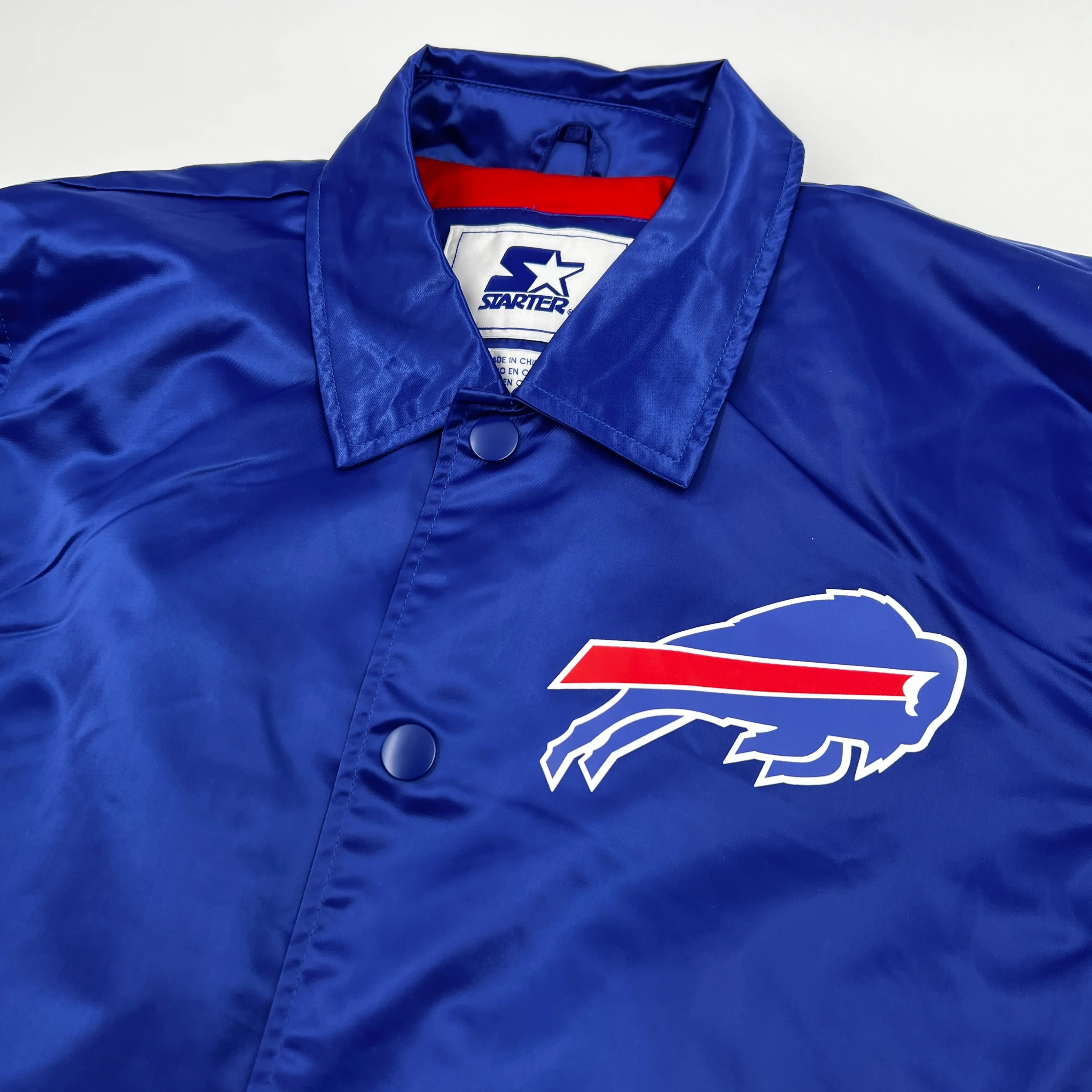 Buffalo Bills Option Route Snap Up Starter Coaches Jacket - Image 5
