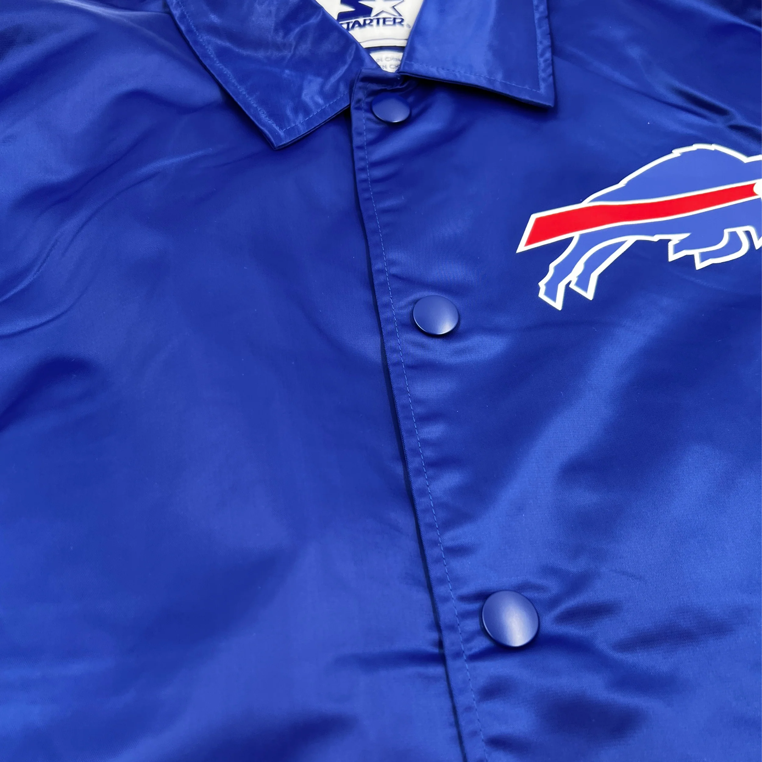 Buffalo Bills Option Route Snap Up Starter Coaches Jacket - Image 6