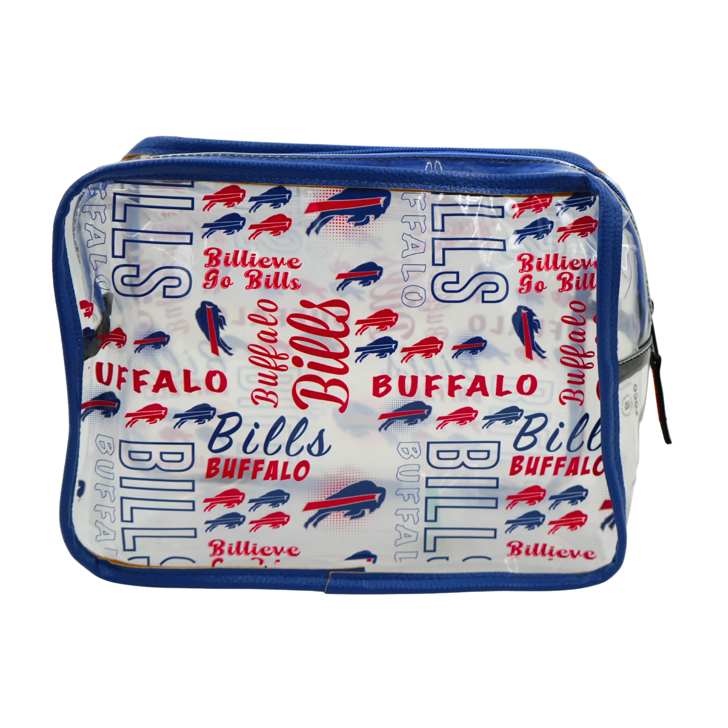 Buffalo Bills Billieve Print Clear Cosmetic Bag - Image 3