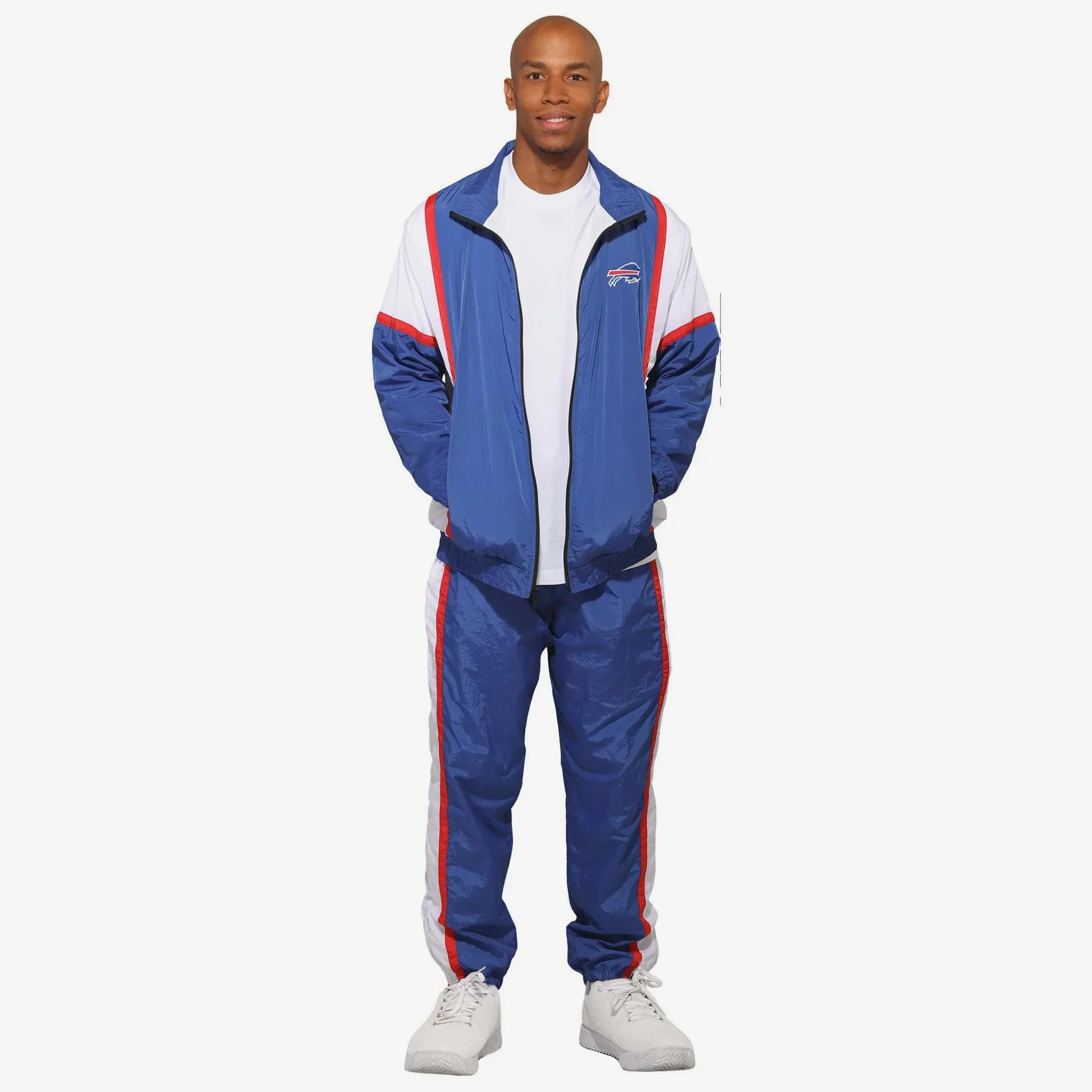 Buffalo Bills Red, White, & Blue Stripe Jacket - Image 6