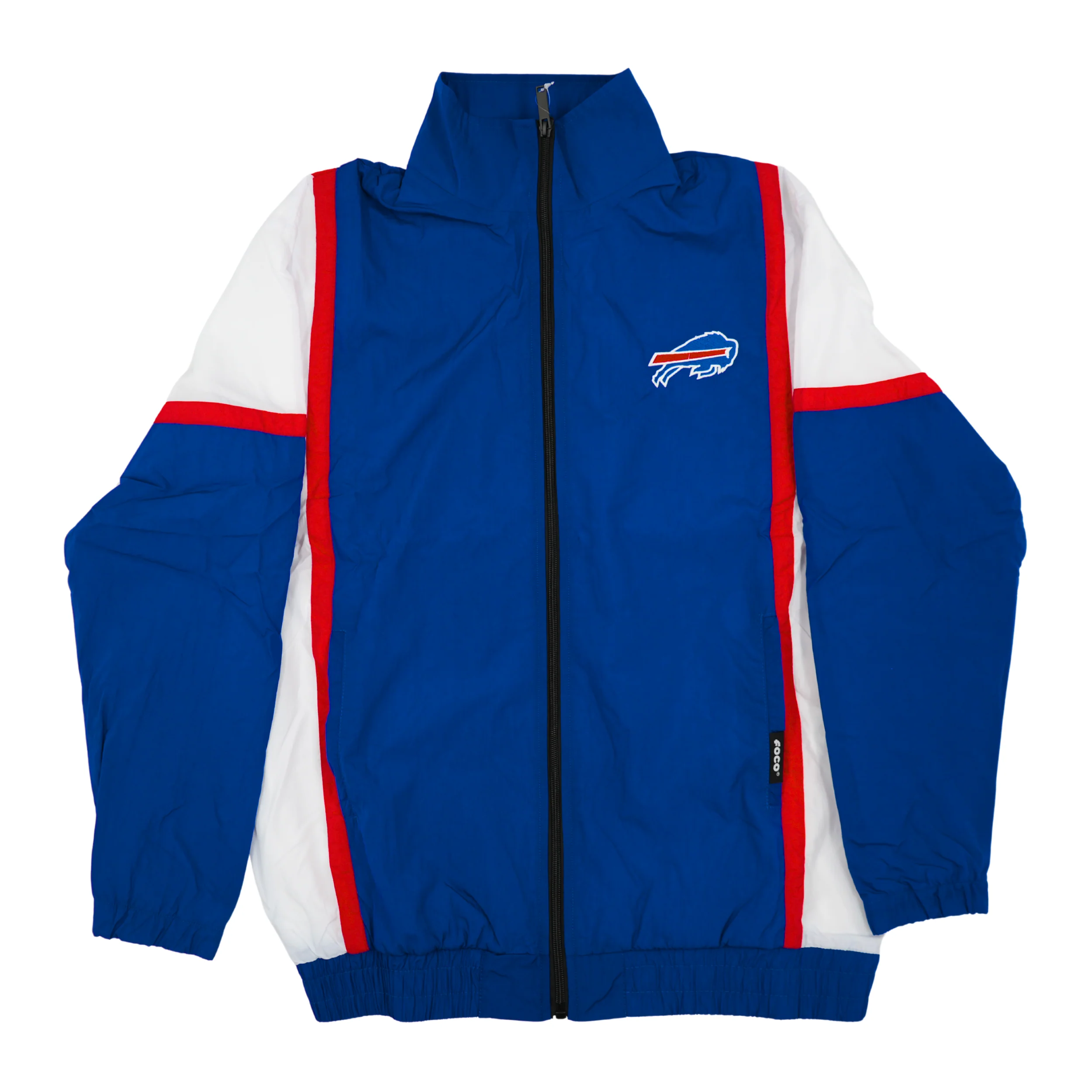 Buffalo Bills Red, White, & Blue Stripe Jacket - Image 7