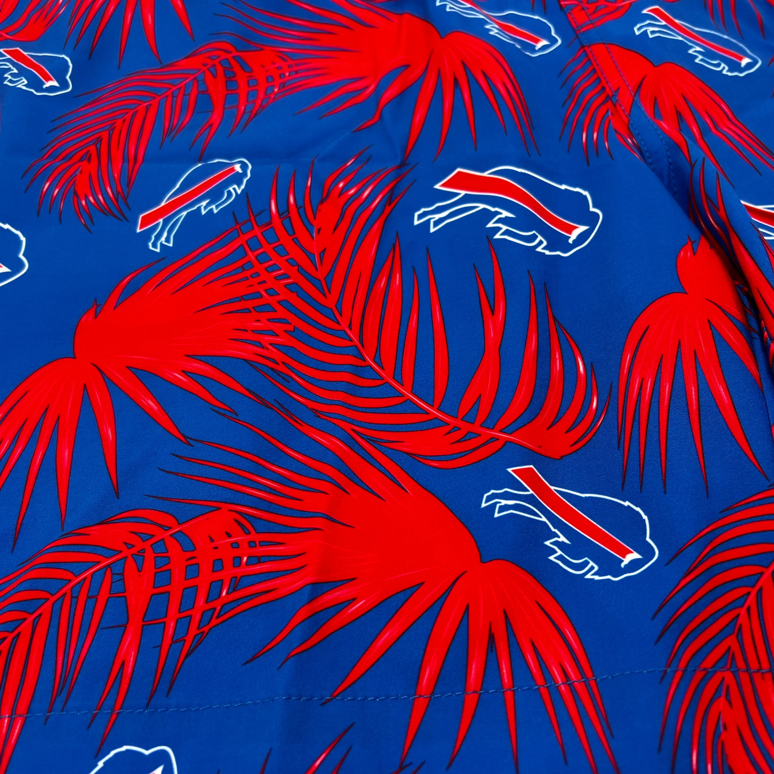 Buffalo Bills Royal & Red Floral Swim Trunks - Image 3