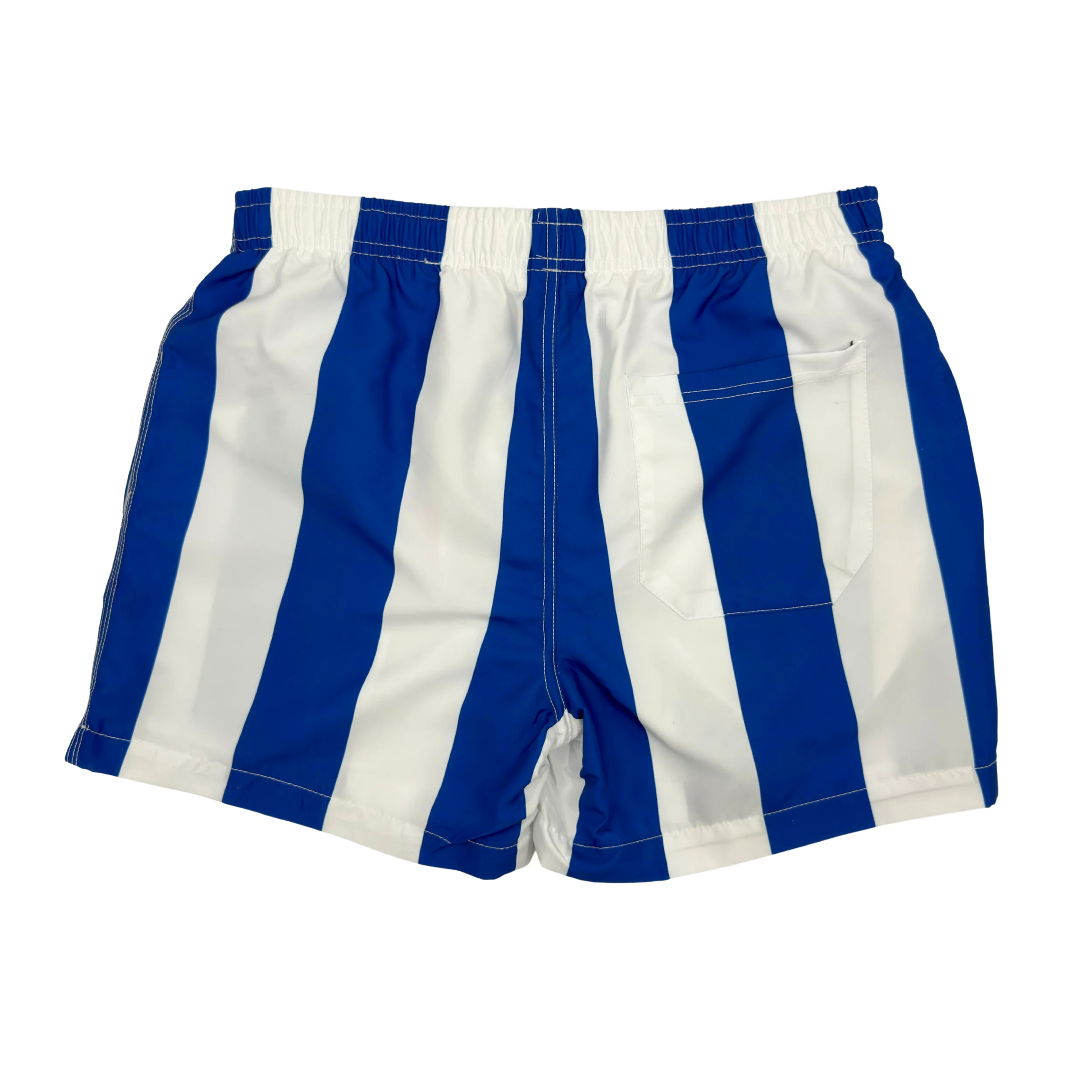 Buffalo Bills Royal & White Nautical Stripe Swim Trunks - Image 3