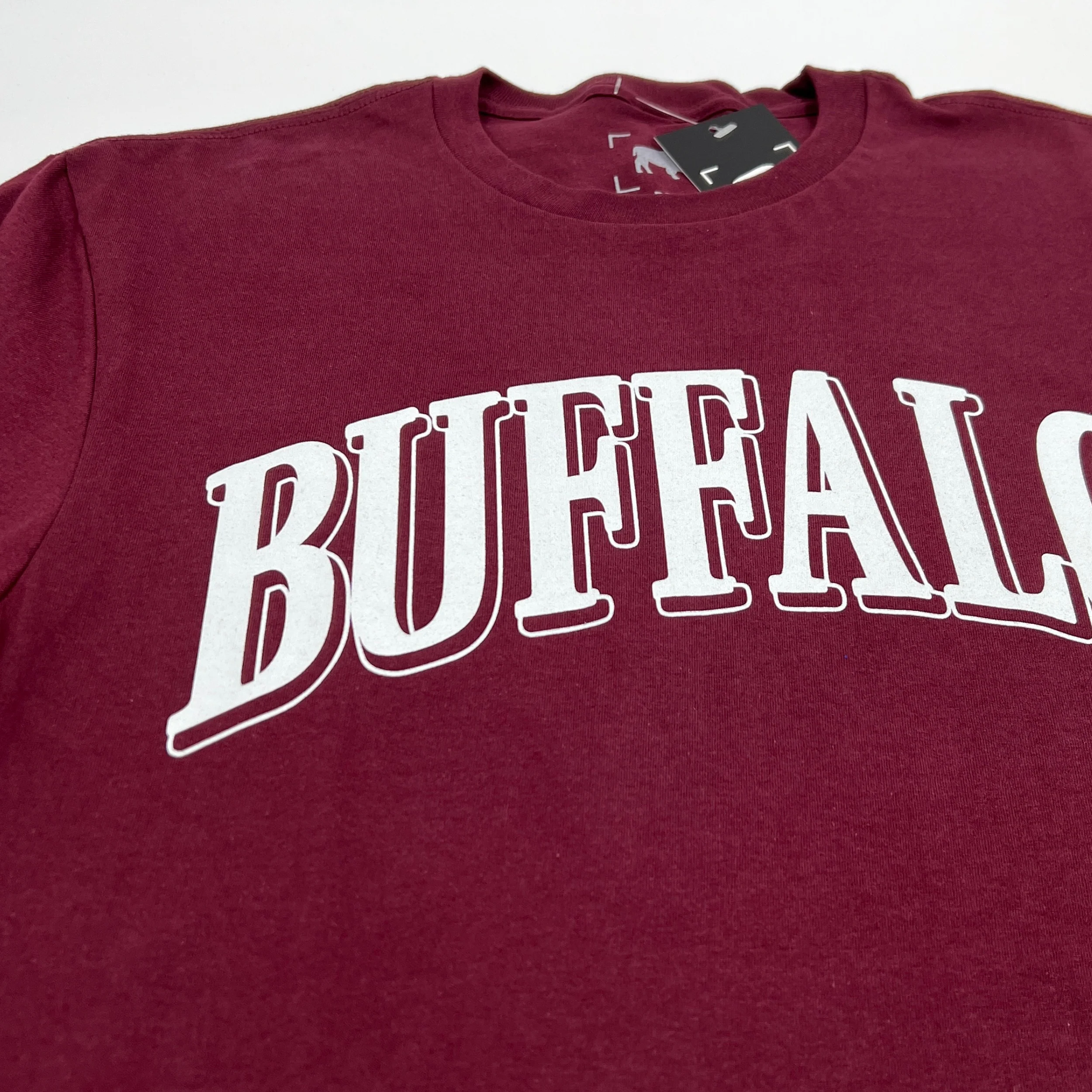 Buffalo Collegiate Style Maroon Short Sleeve Shirt - Image 3