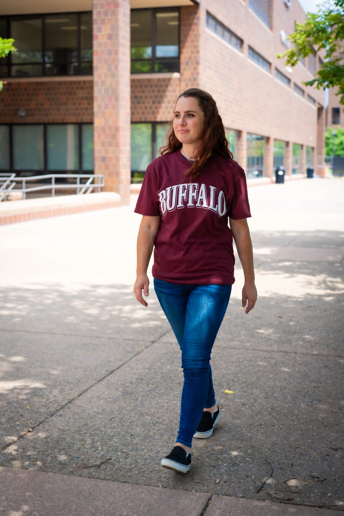 Buffalo Collegiate Style Maroon Short Sleeve Shirt - Image 4