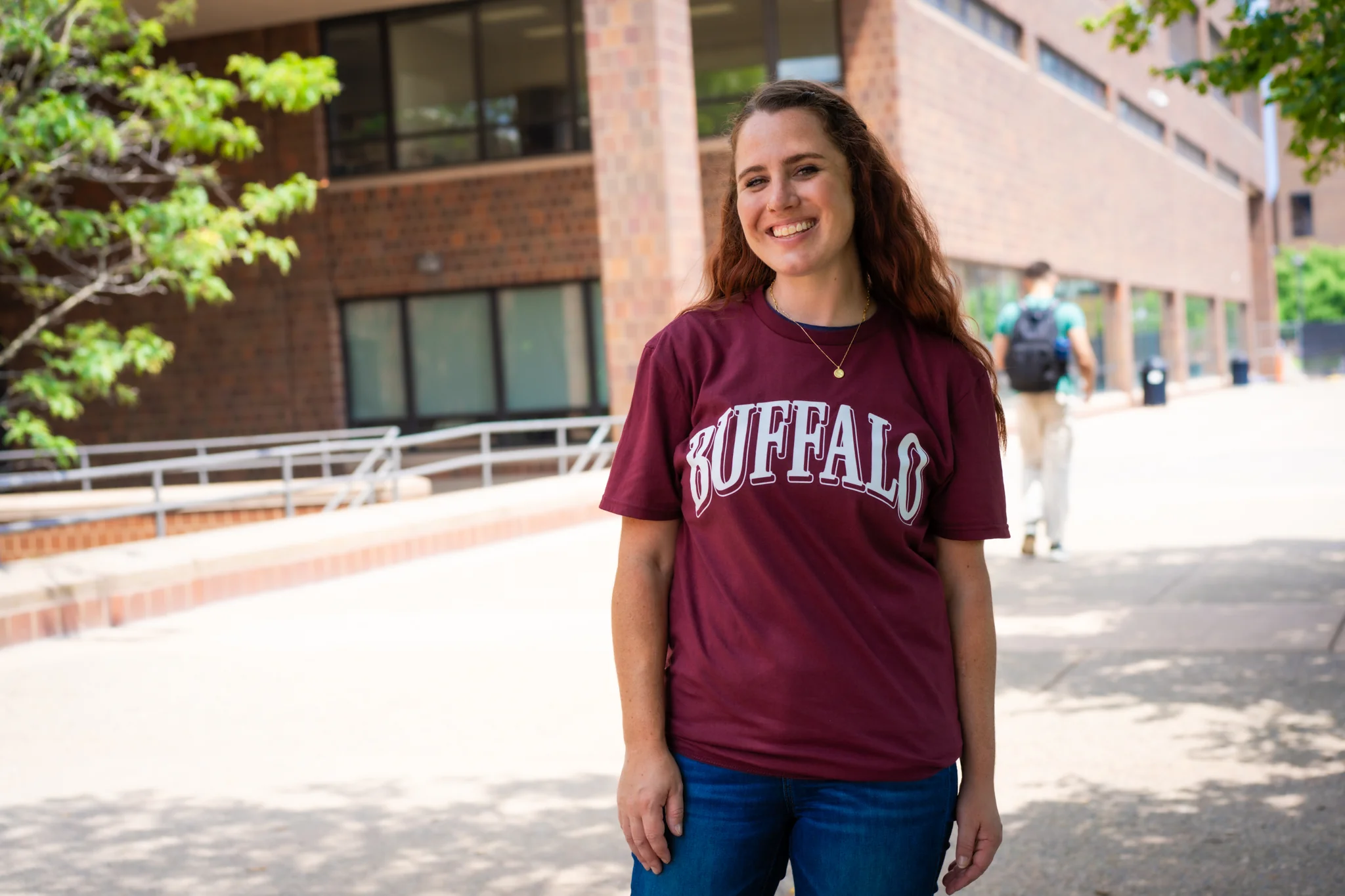 Buffalo Collegiate Style Maroon Short Sleeve Shirt - Image 5