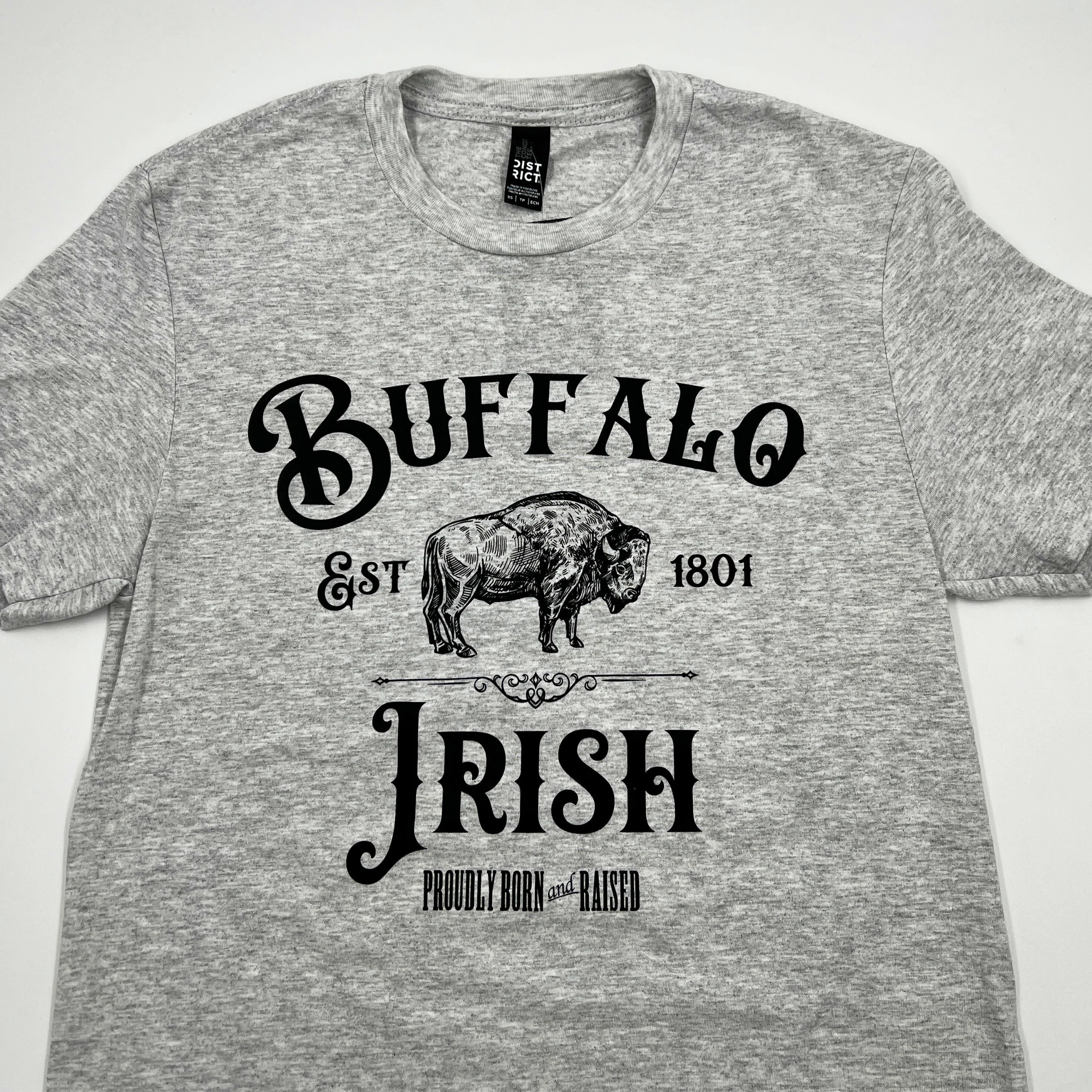 Buffalo Irish Est 1801 Gray Short Sleeve Shirt - Image 4
