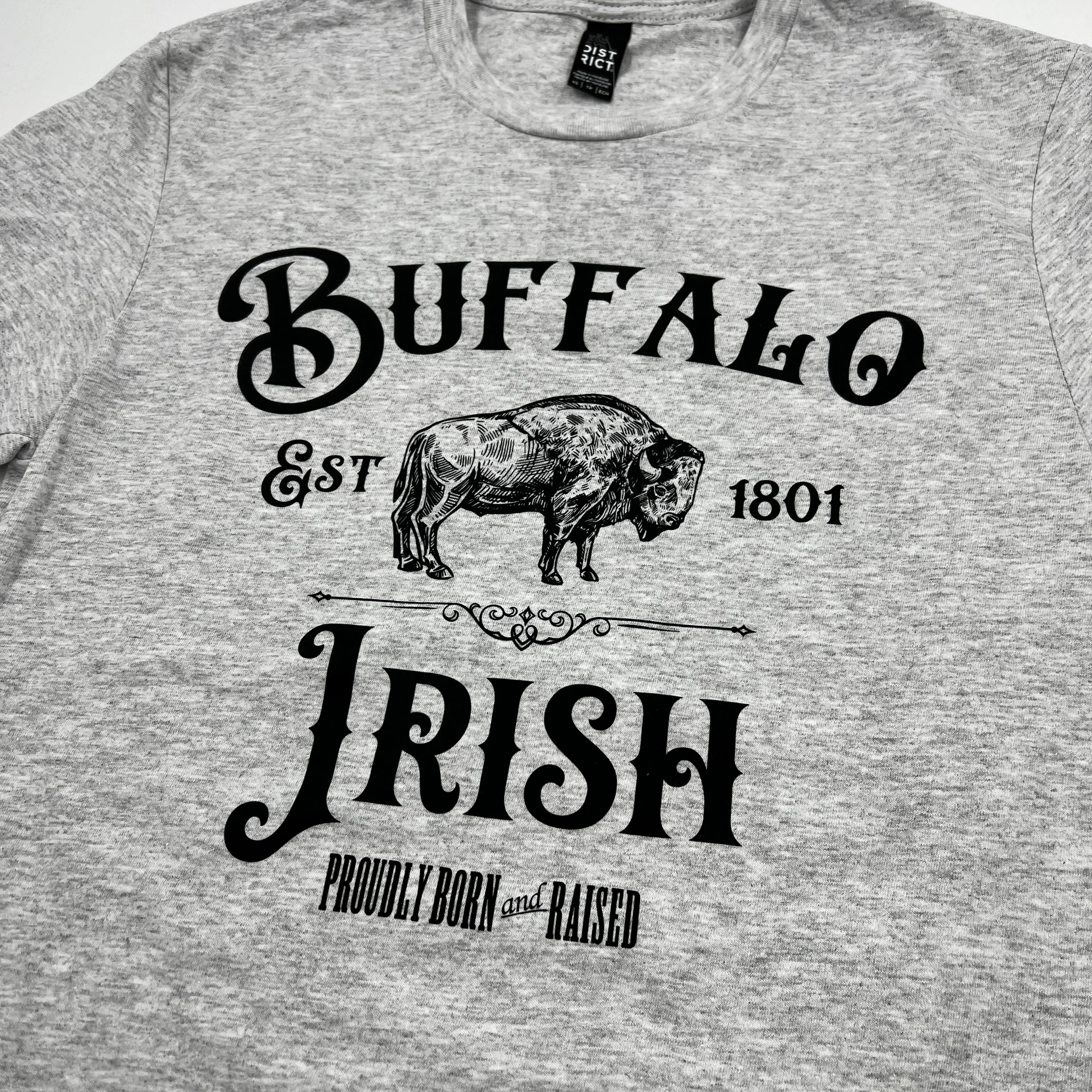 Buffalo Irish Est 1801 Gray Short Sleeve Shirt - Image 5