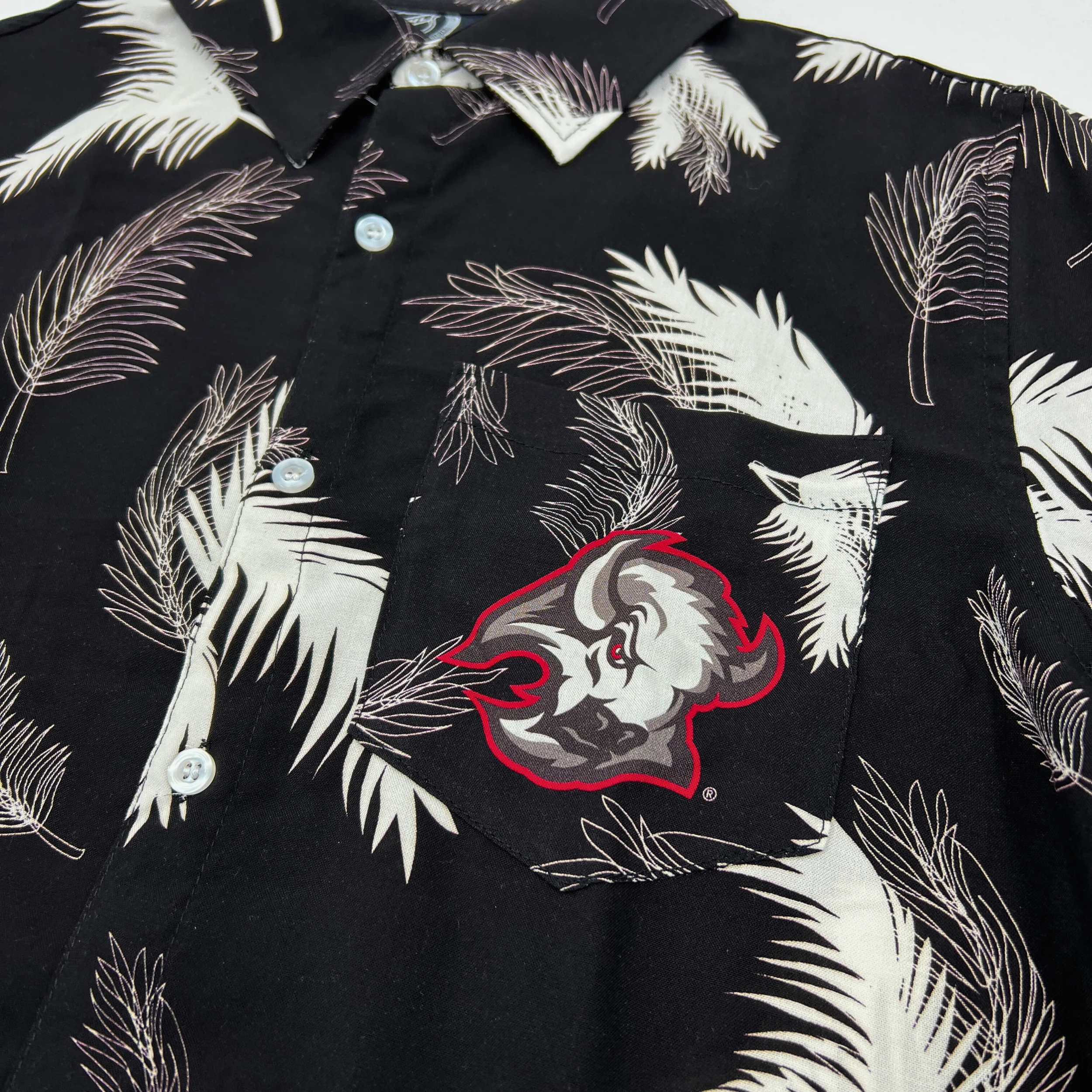 Final Sale - Buffalo Sabres "Nightwave" With Alternate Logo Floral Button Up - Image 3