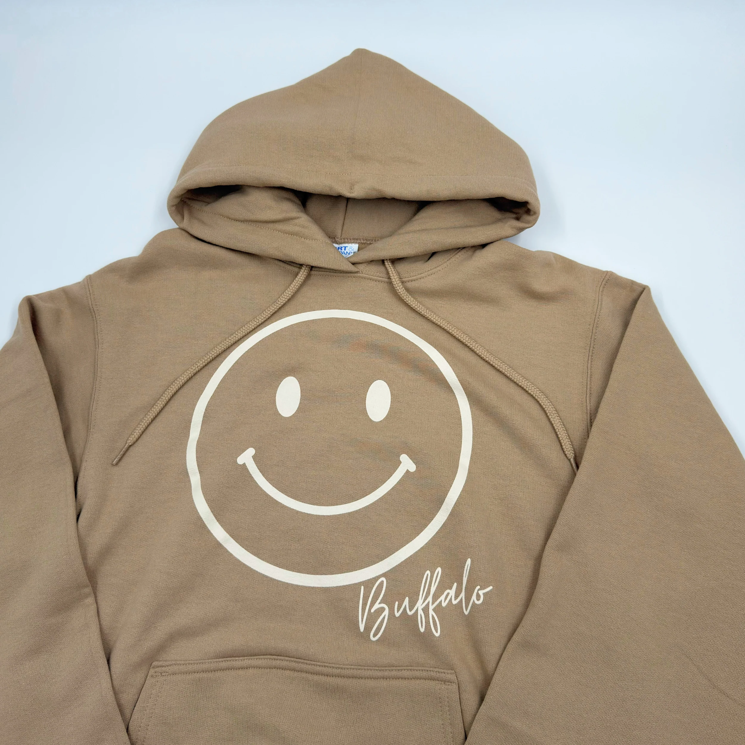 Buffalo Smiley Face Sand Hoodie - Image 2