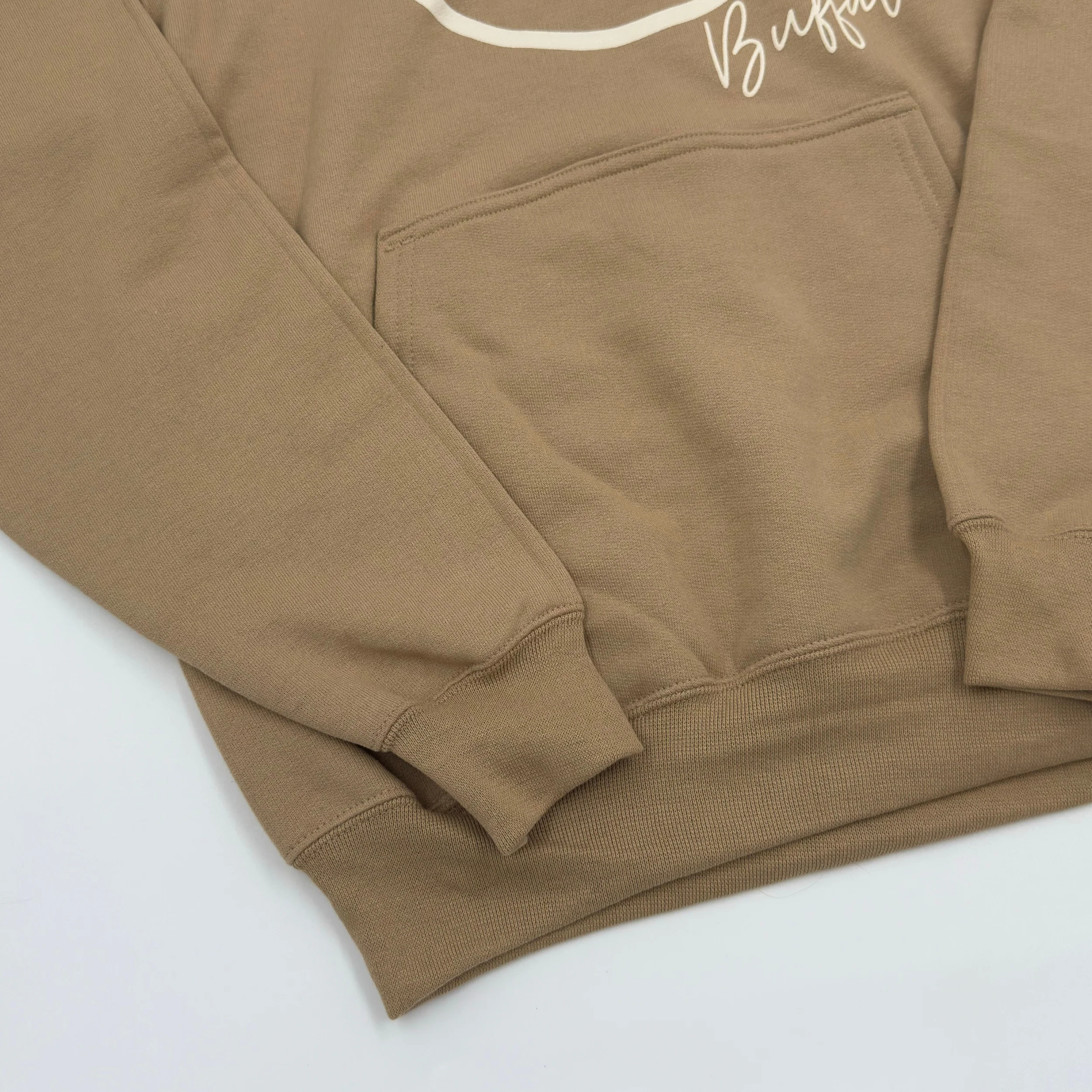 Buffalo Smiley Face Sand Hoodie - Image 3