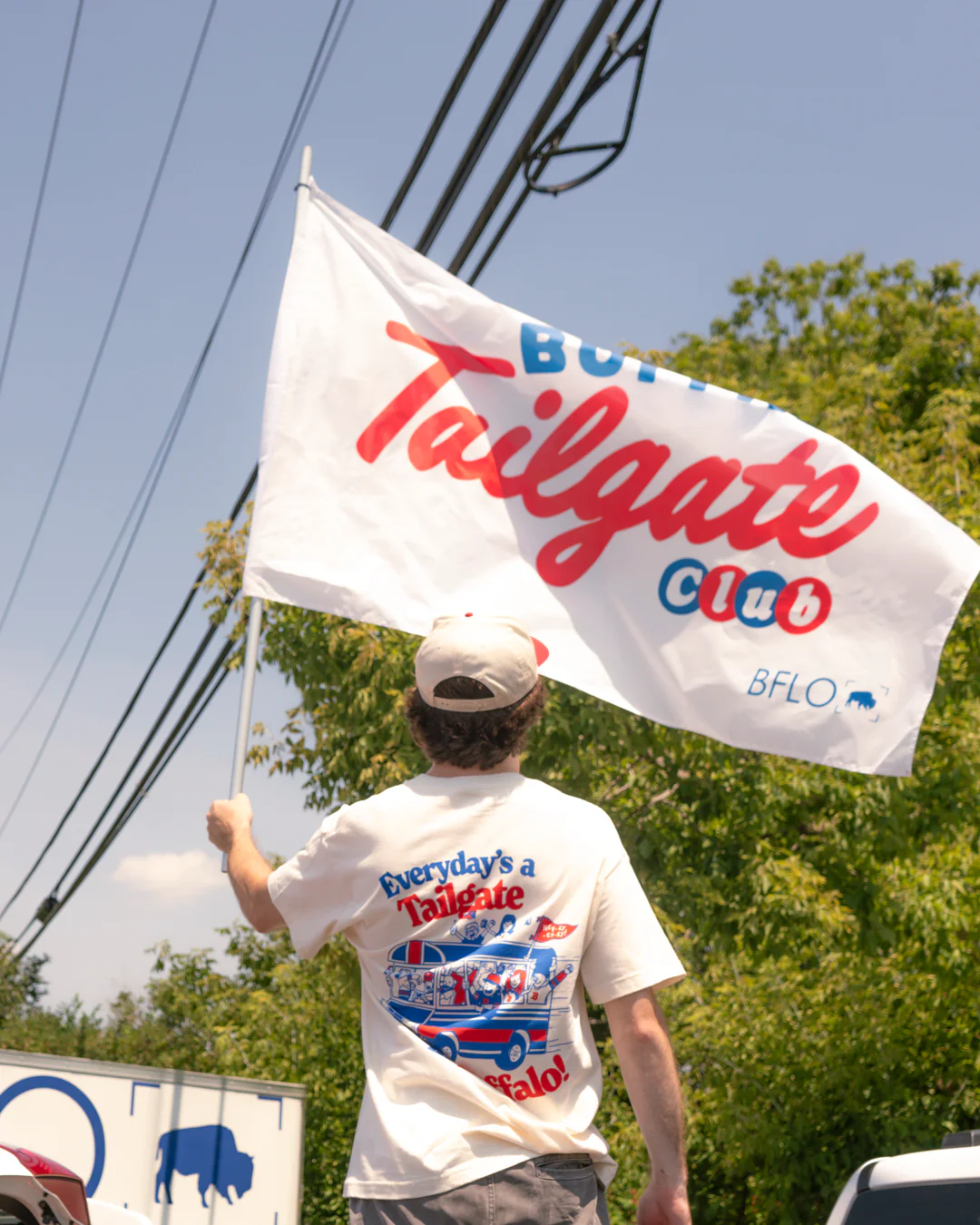 Buffalo Tailgate Club White House Flag - Image 2