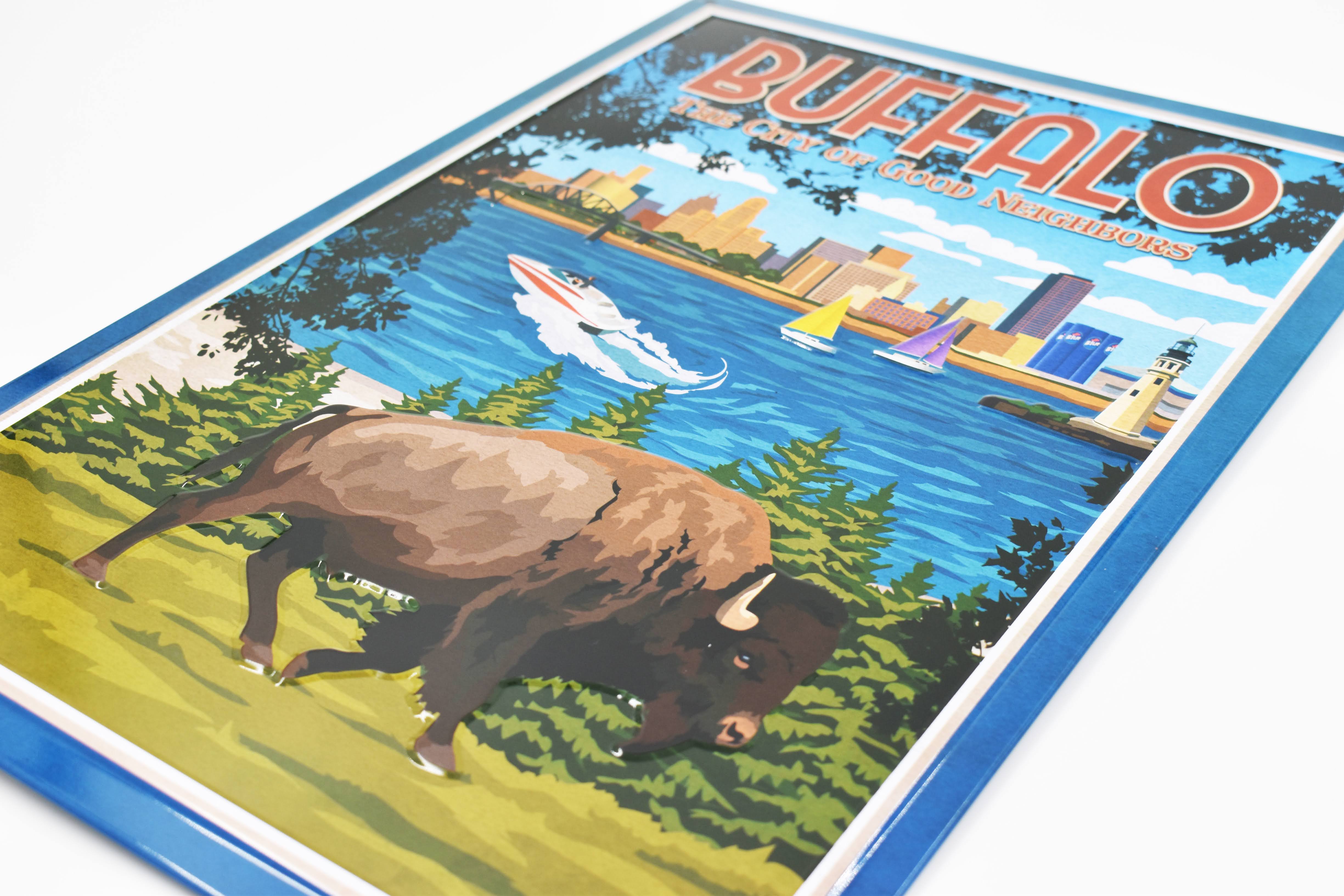 Buffalo Tin Poster Wall Art - Image 2