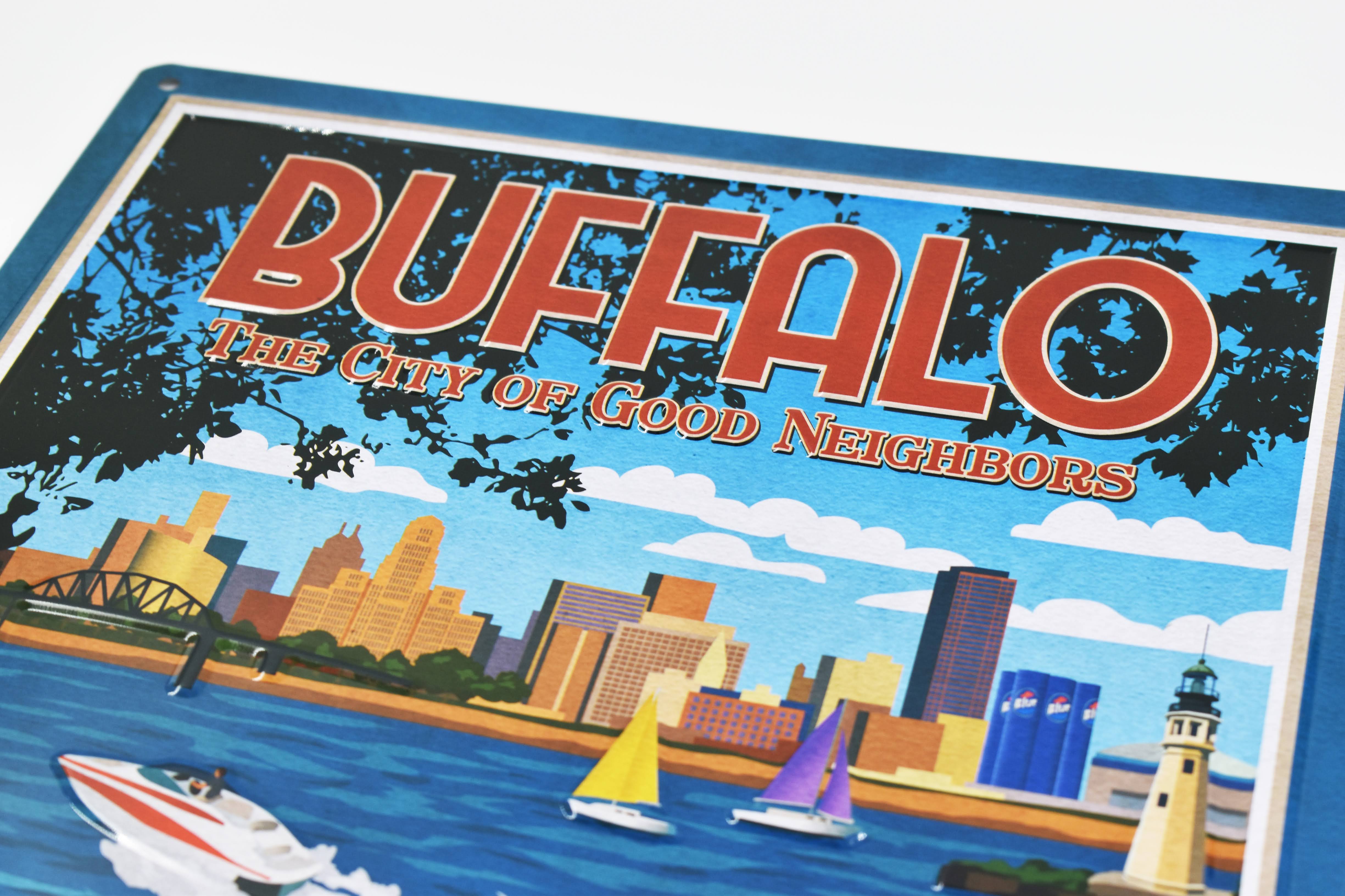 Buffalo Tin Poster Wall Art - Image 3