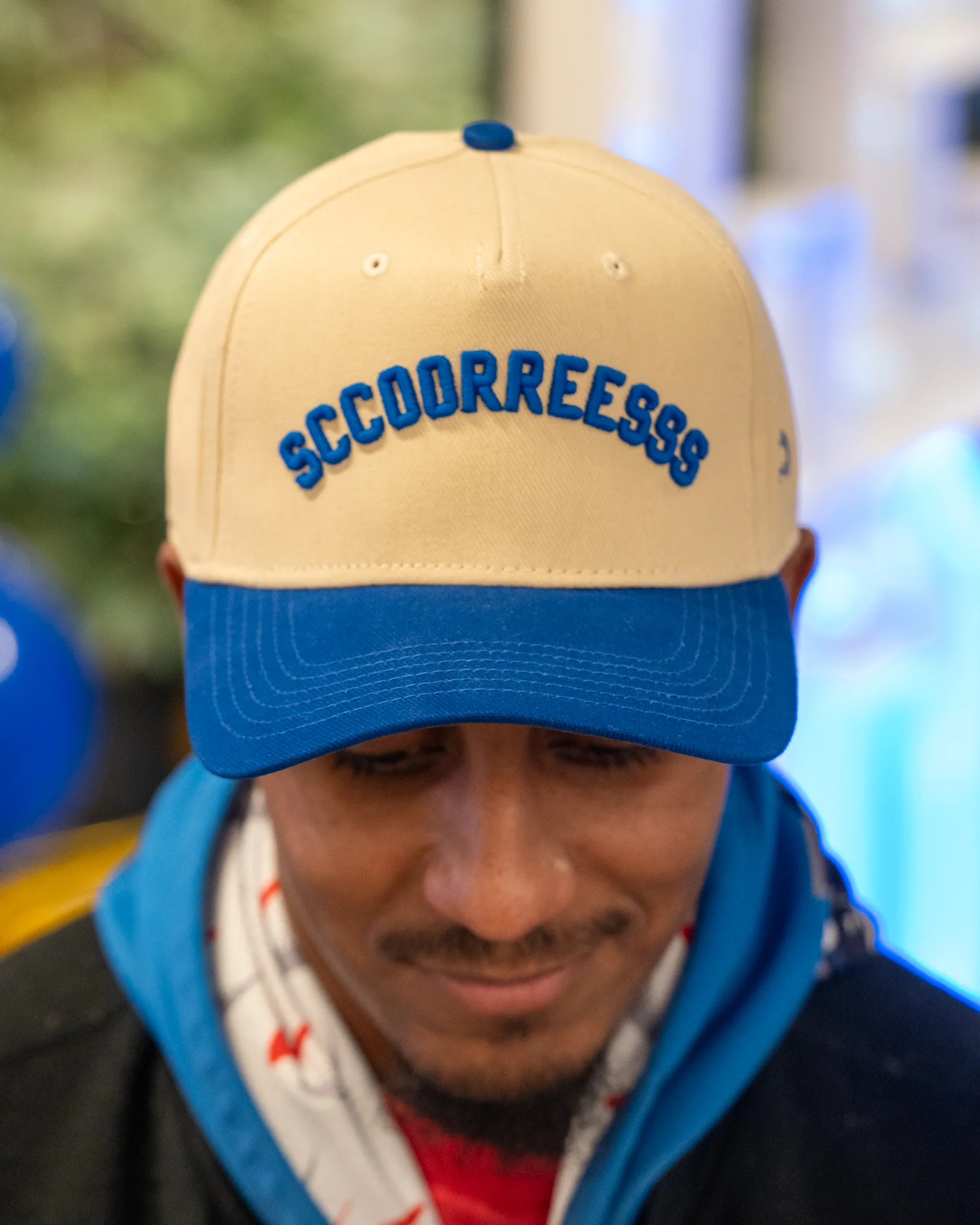 Cream Two Tone Royal "Sccoorreesss" Hat - Image 3