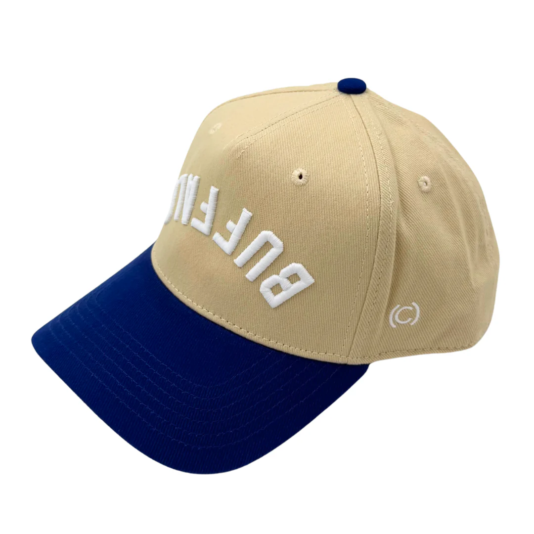 Cream White Two Tone "Buffalo" Hat - Image 4
