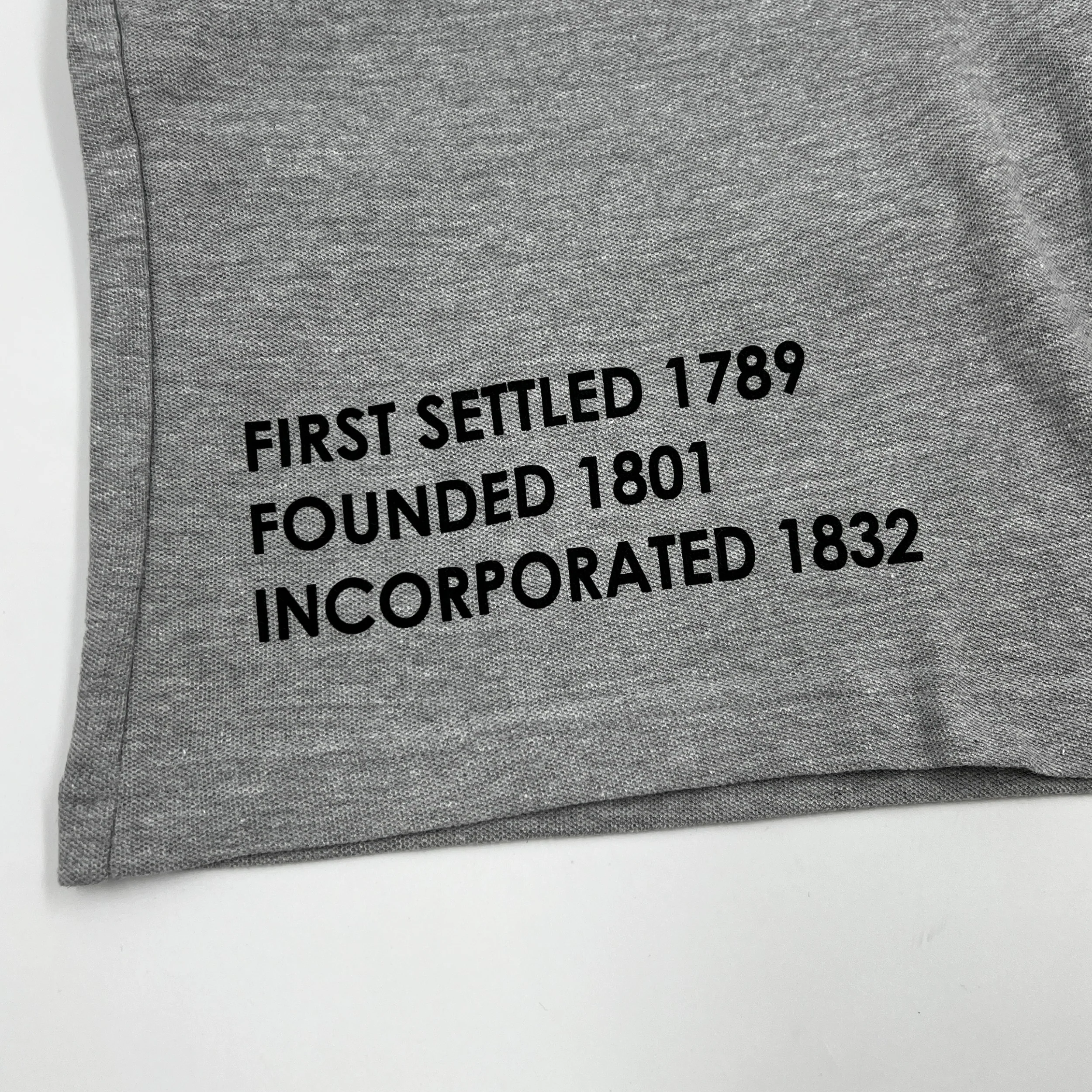 "First Settled" Buffalo, NY Gray Shorts - Image 2