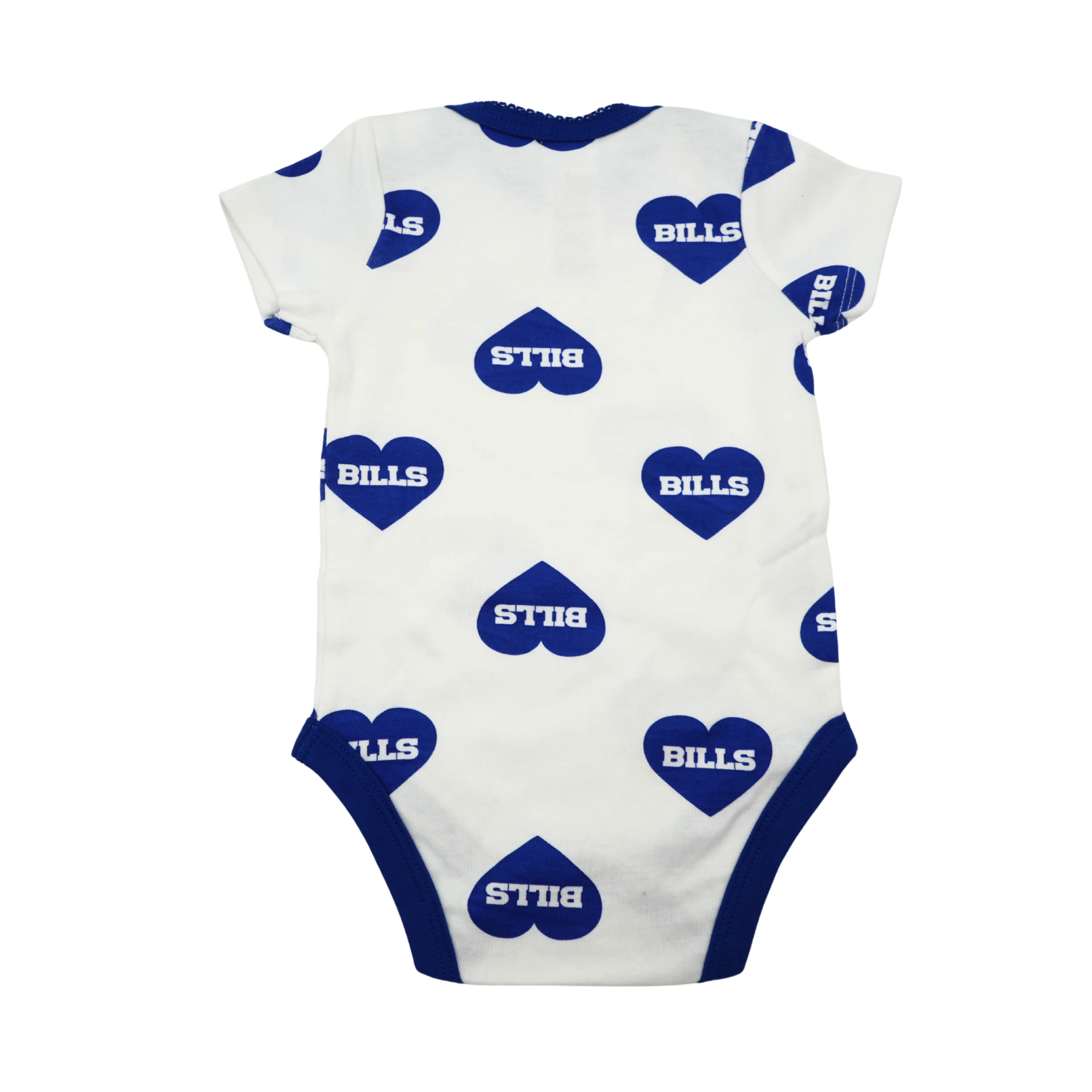 Infant Gerber Buffalo Bills Blue & White Hearts Onesie - Image 2