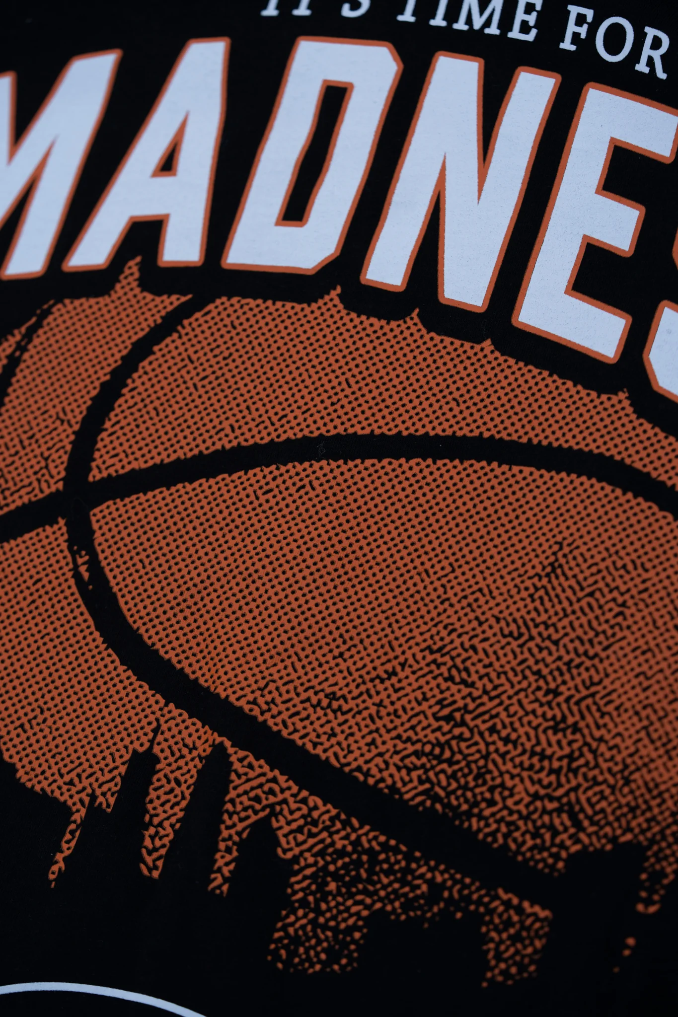"It's Time For Madness" Buffalo NY With Basketball Black T-Shirt - Image 5