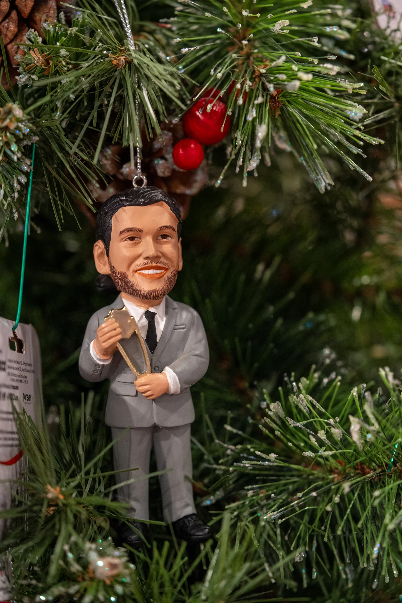 Buffalo Bills Josh Allen MVP Award Holiday Ornament - Image 2