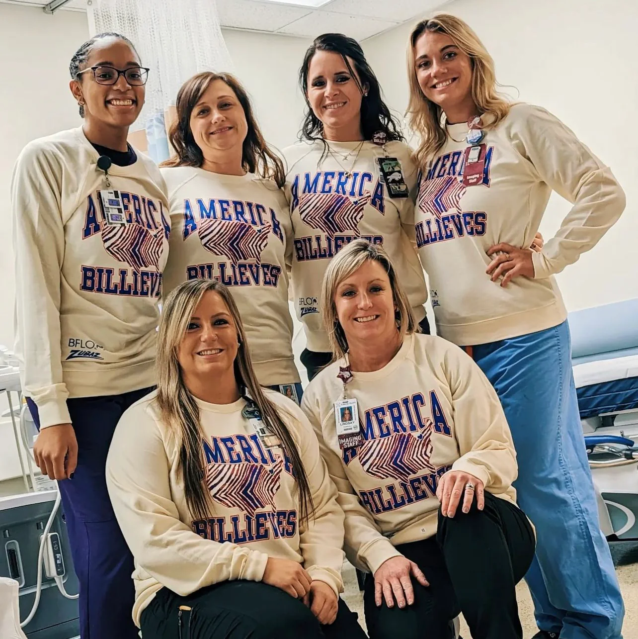 Limited Edition BFLO Zubaz America Billieves Crewneck - Image 3