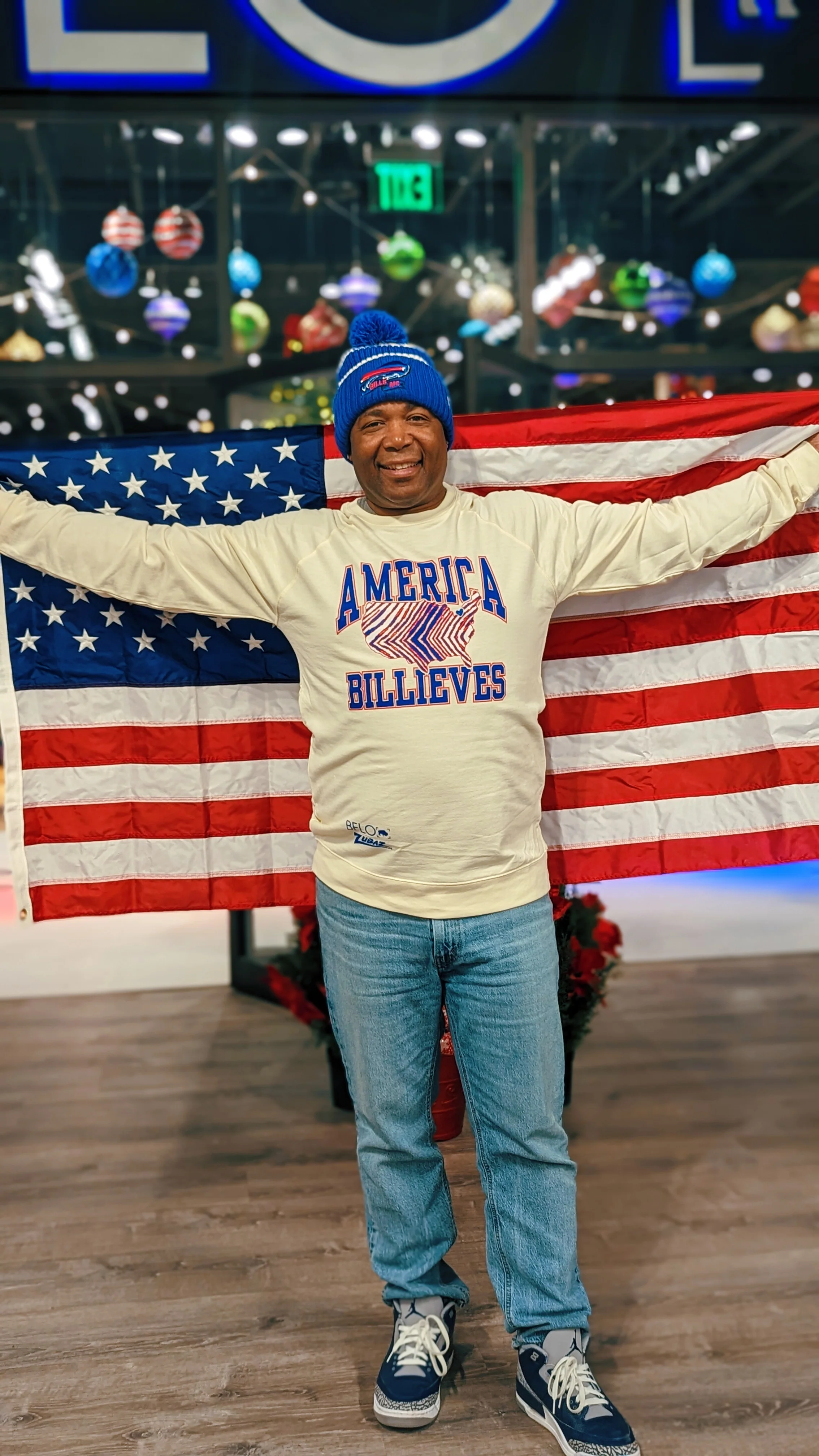 Limited Edition BFLO Zubaz America Billieves Crewneck - Image 4