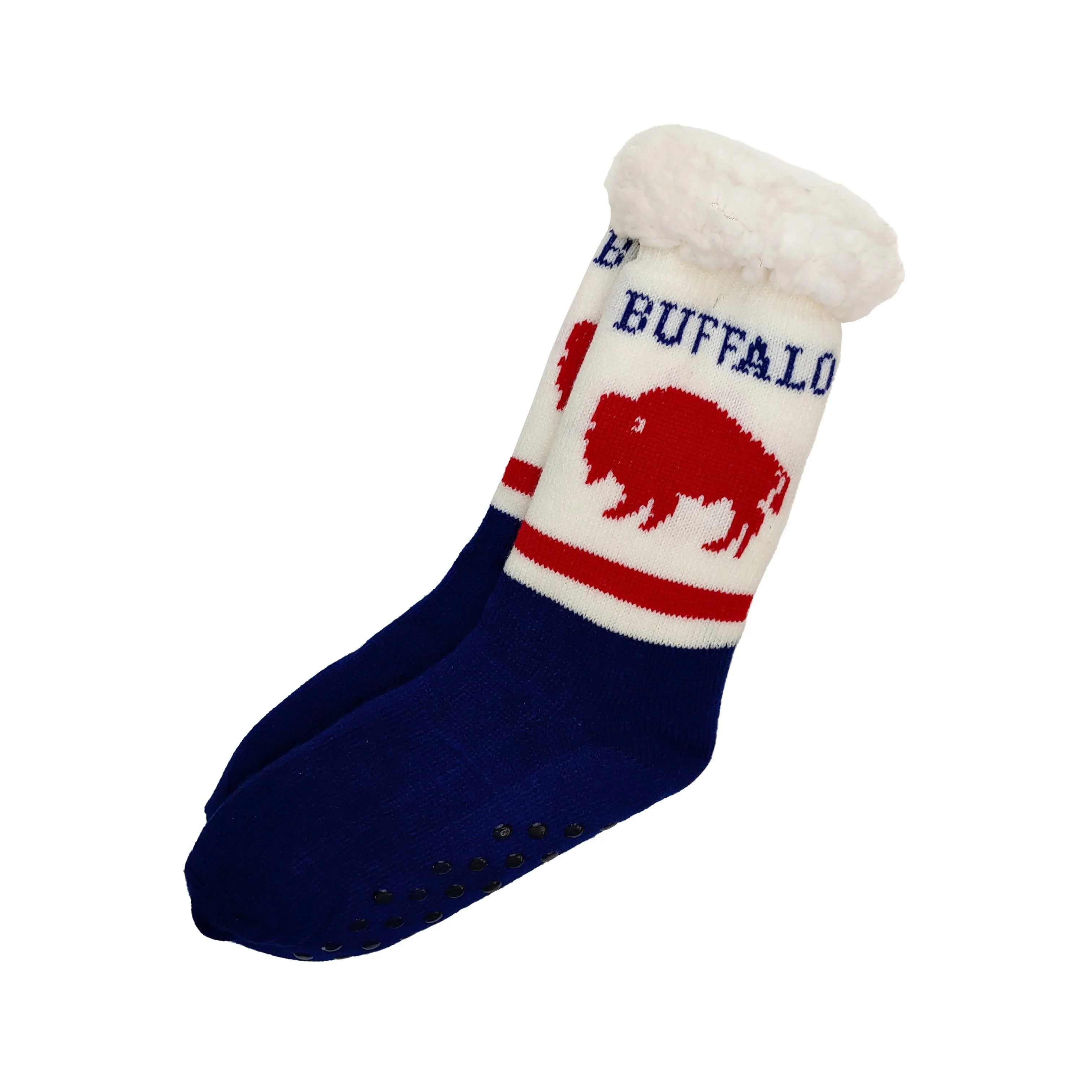 Navy/Red Slipper Socks - Image 3