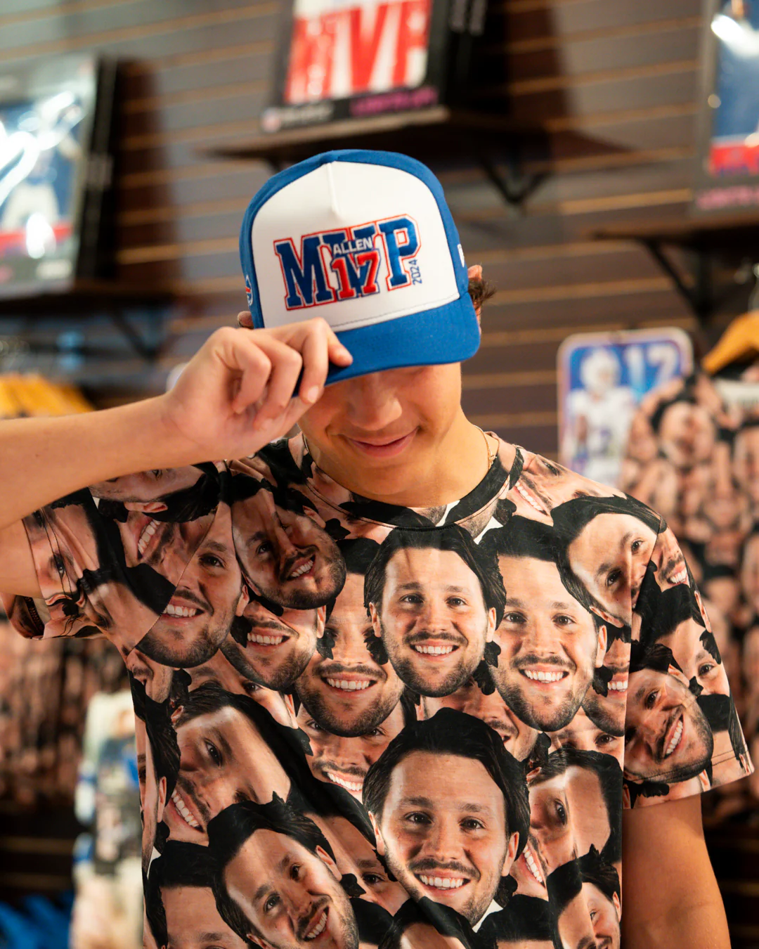Final Sale - New Era 9FIFTY Allen 17 MVP Royal & White A-Frame Snapback - Image 2